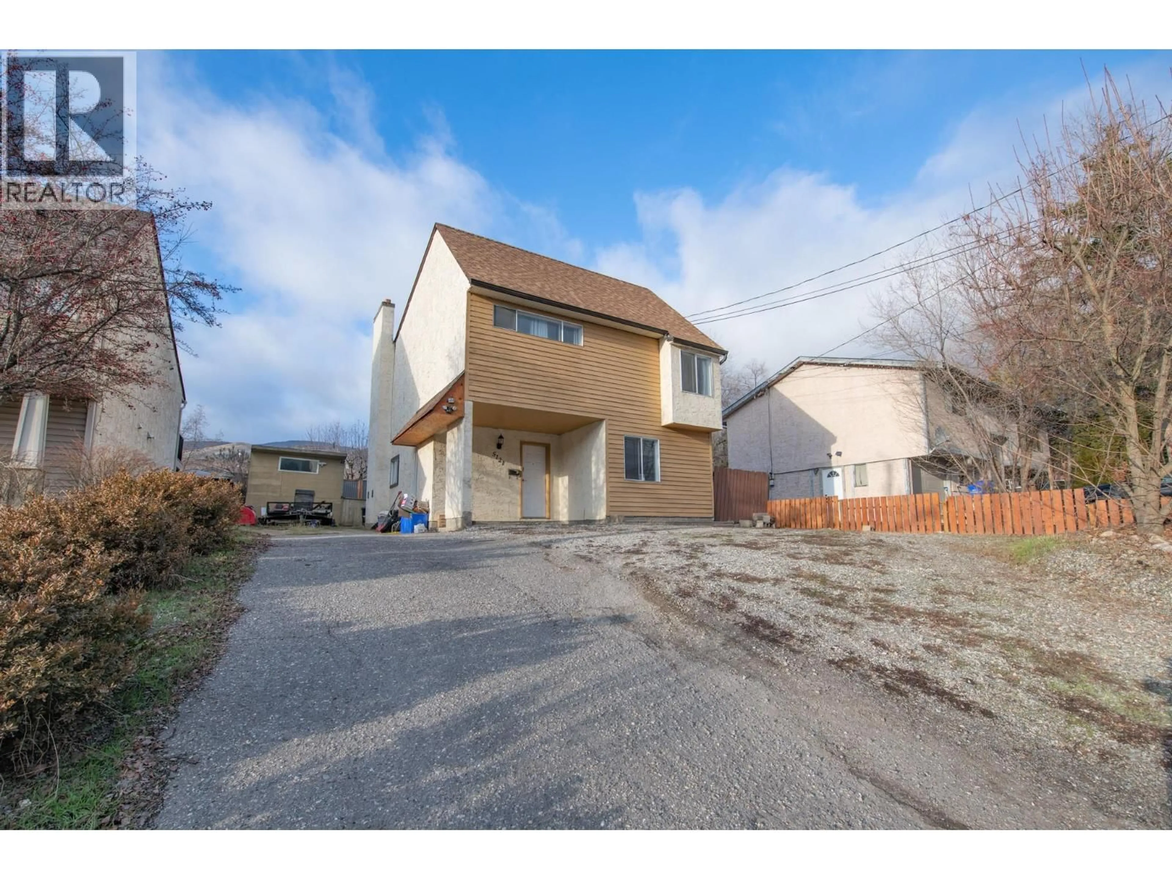 A pic from outside/outdoor area/front of a property/back of a property/a pic from drone, street for 5121 27 AVENUE, Vernon British Columbia v1t6l2