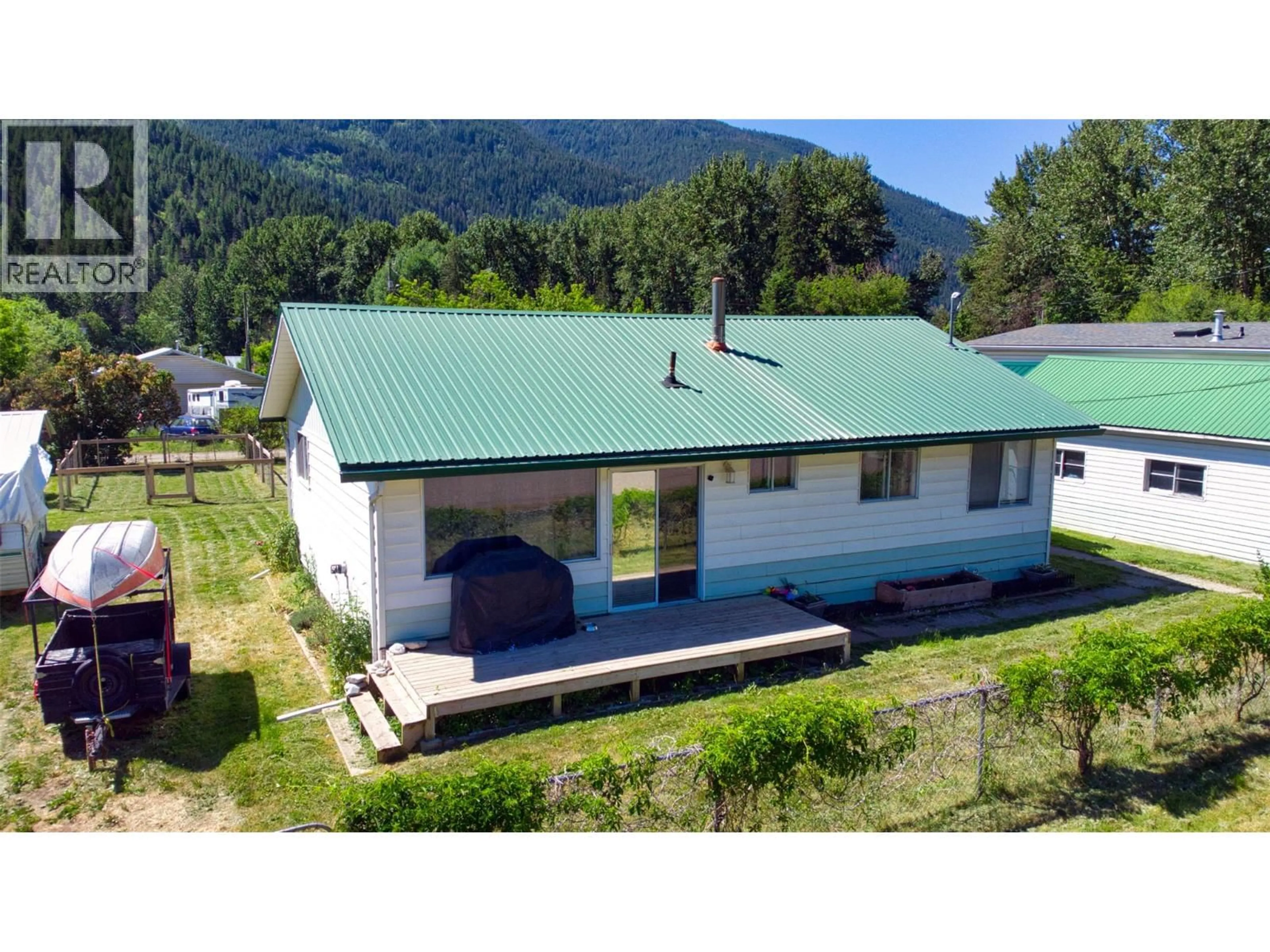 A pic from outside/outdoor area/front of a property/back of a property/a pic from drone, mountain view for 5783 PONDEROSA ROAD, Falkland British Columbia V0E1W0