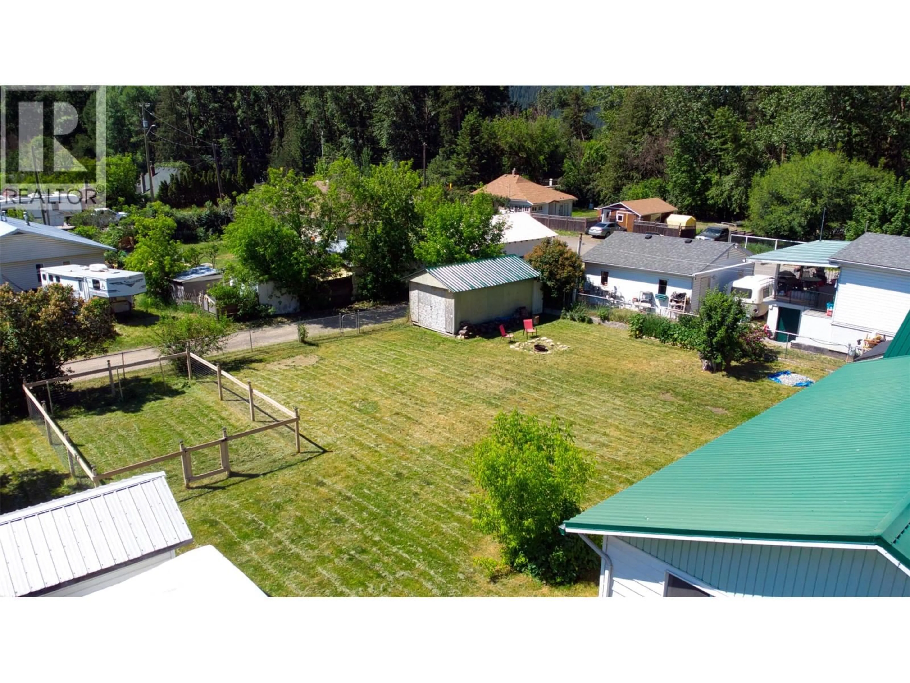 A pic from outside/outdoor area/front of a property/back of a property/a pic from drone, unknown for 5783 PONDEROSA ROAD, Falkland British Columbia V0E1W0