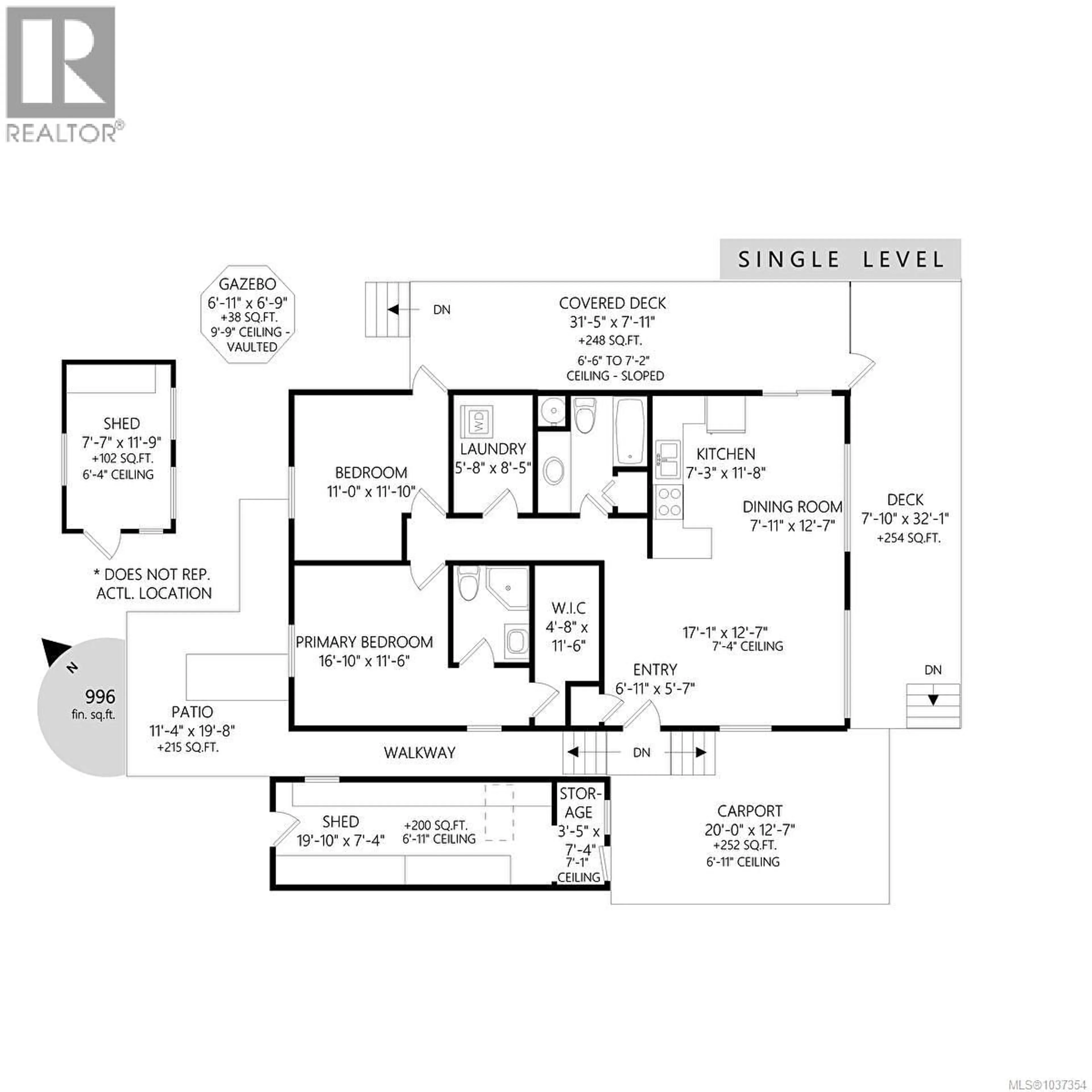 Floor plan for 10 - 10980 WESTDOWNE ROAD, Ladysmith British Columbia V9G1X2
