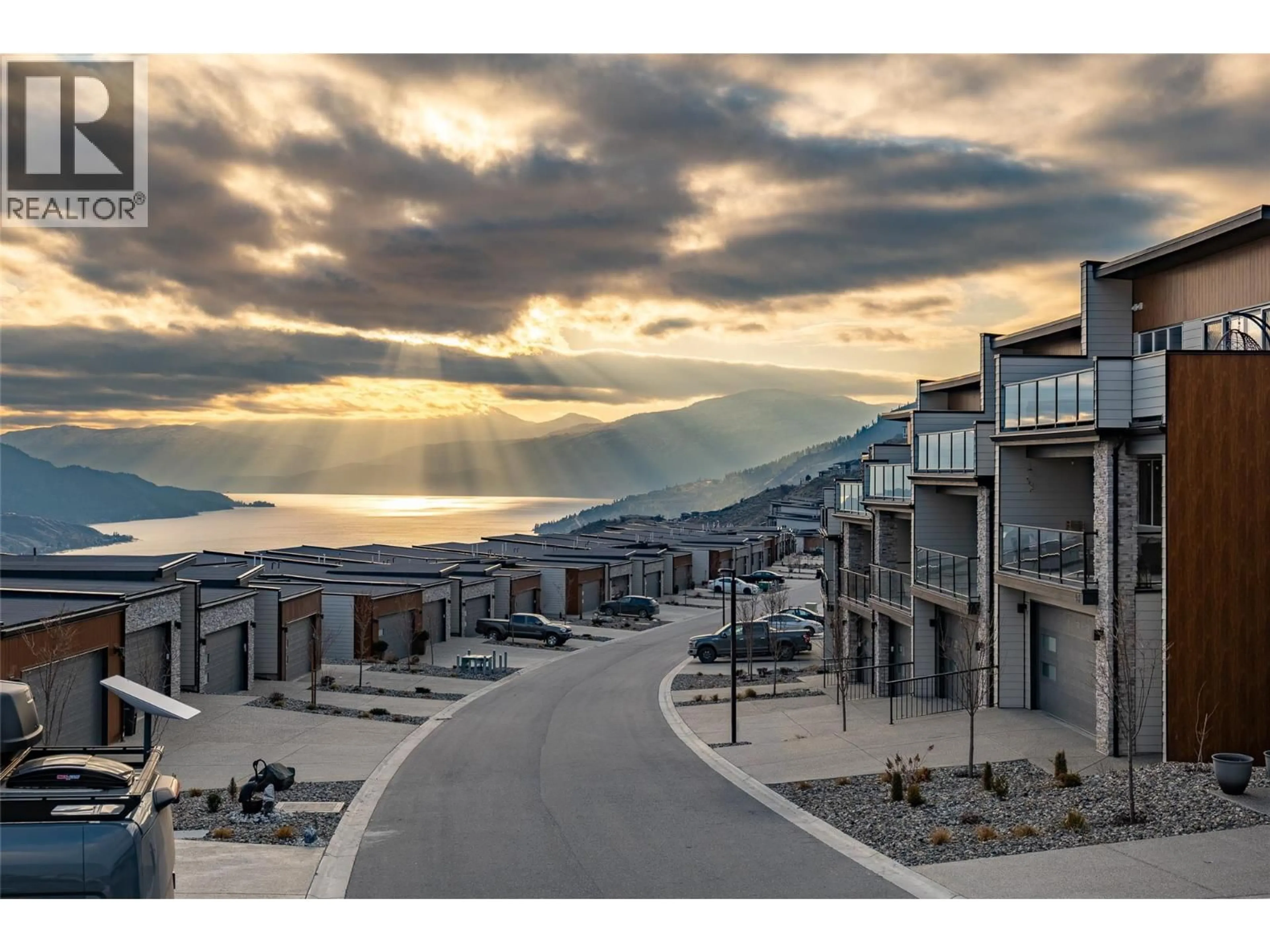 A pic from outside/outdoor area/front of a property/back of a property/a pic from drone, mountain view for 49 - 7735 OKANAGAN HILLS BOULEVARD, Vernon British Columbia V1H0A7