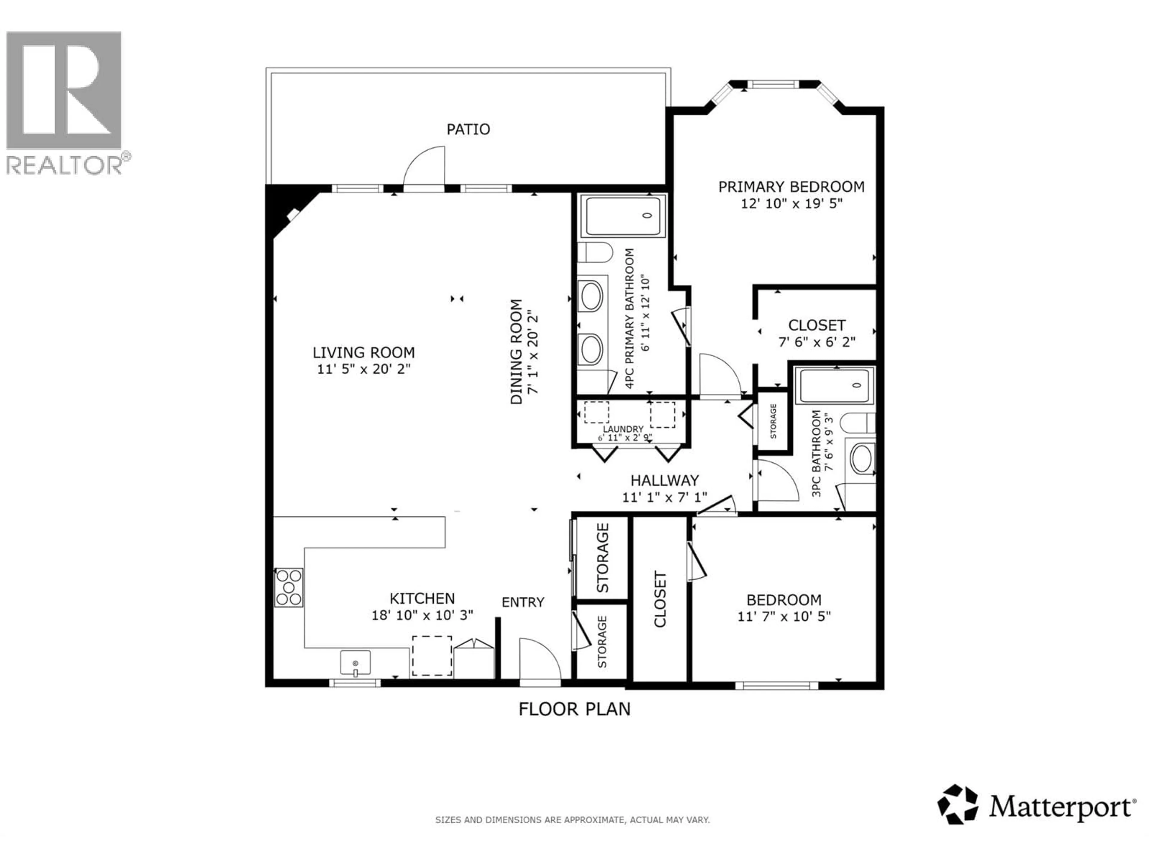Floor plan for 202 - 3996 BEACH AVENUE, Peachland British Columbia V0H1X5