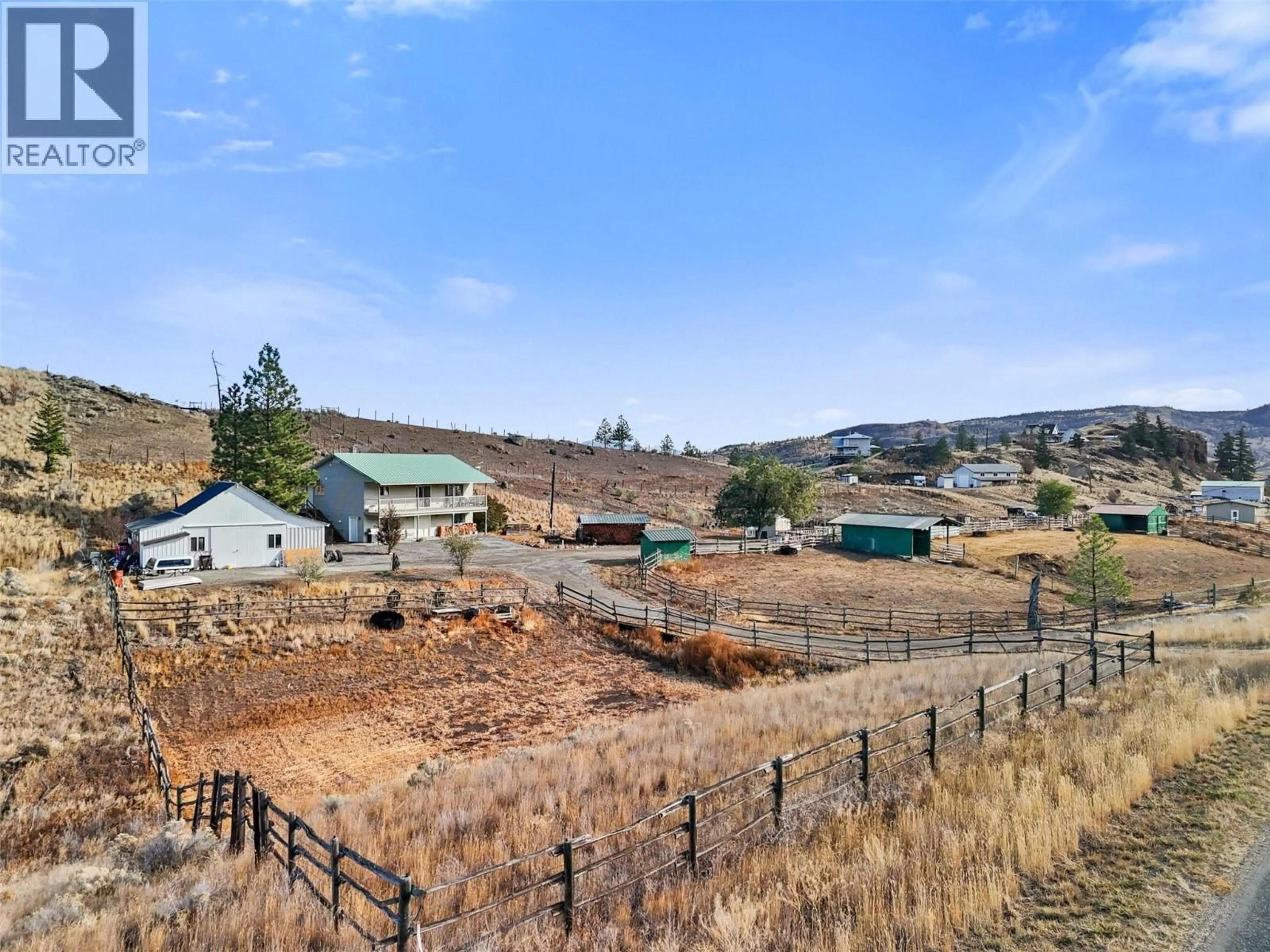 A pic from outside/outdoor area/front of a property/back of a property/a pic from drone, mountain view for 5849 BUCKHORN ROAD, Kamloops British Columbia V1S2A5