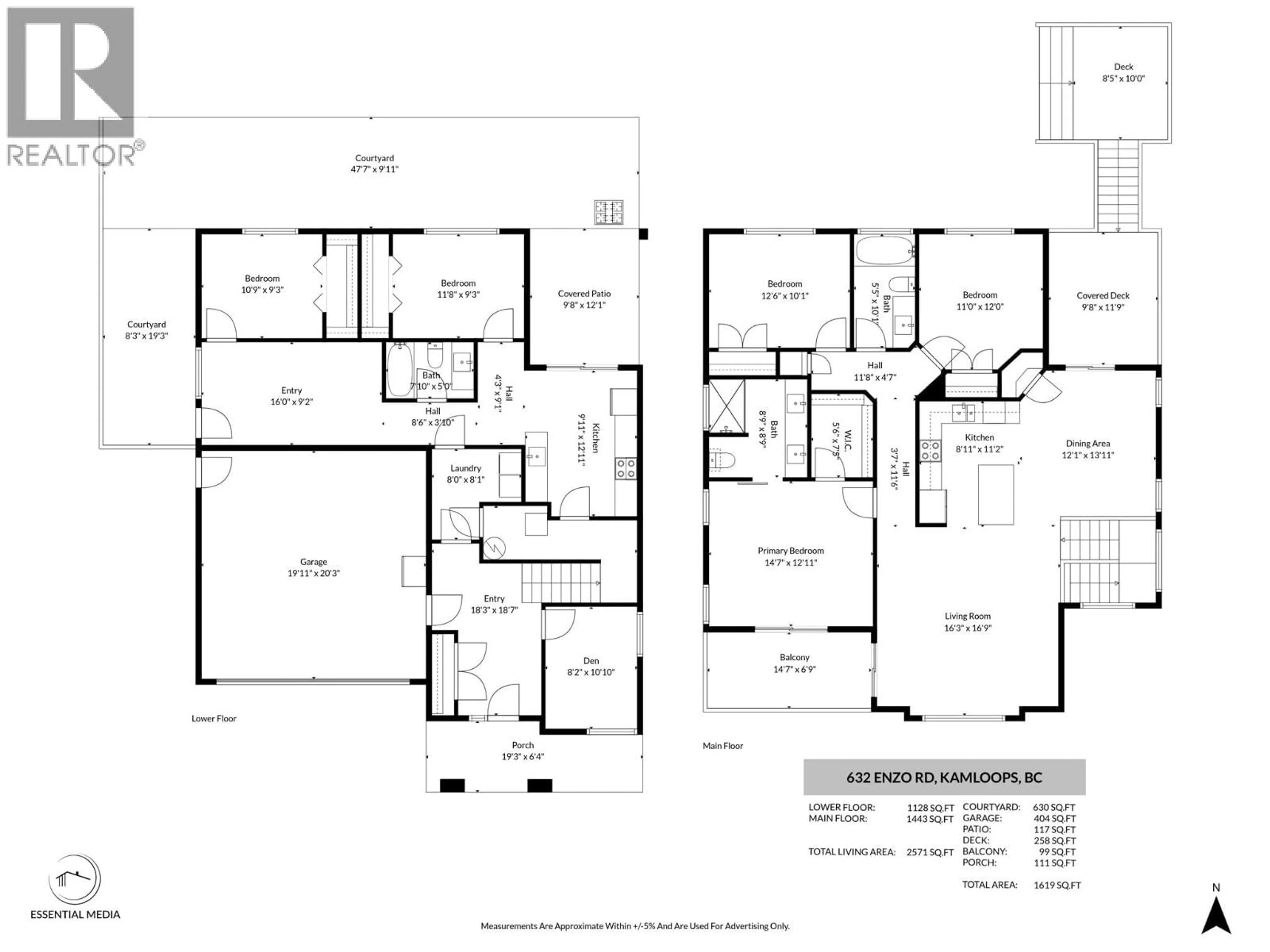 Floor plan for 632 ENZO ROAD, Kamloops British Columbia V2B0E6