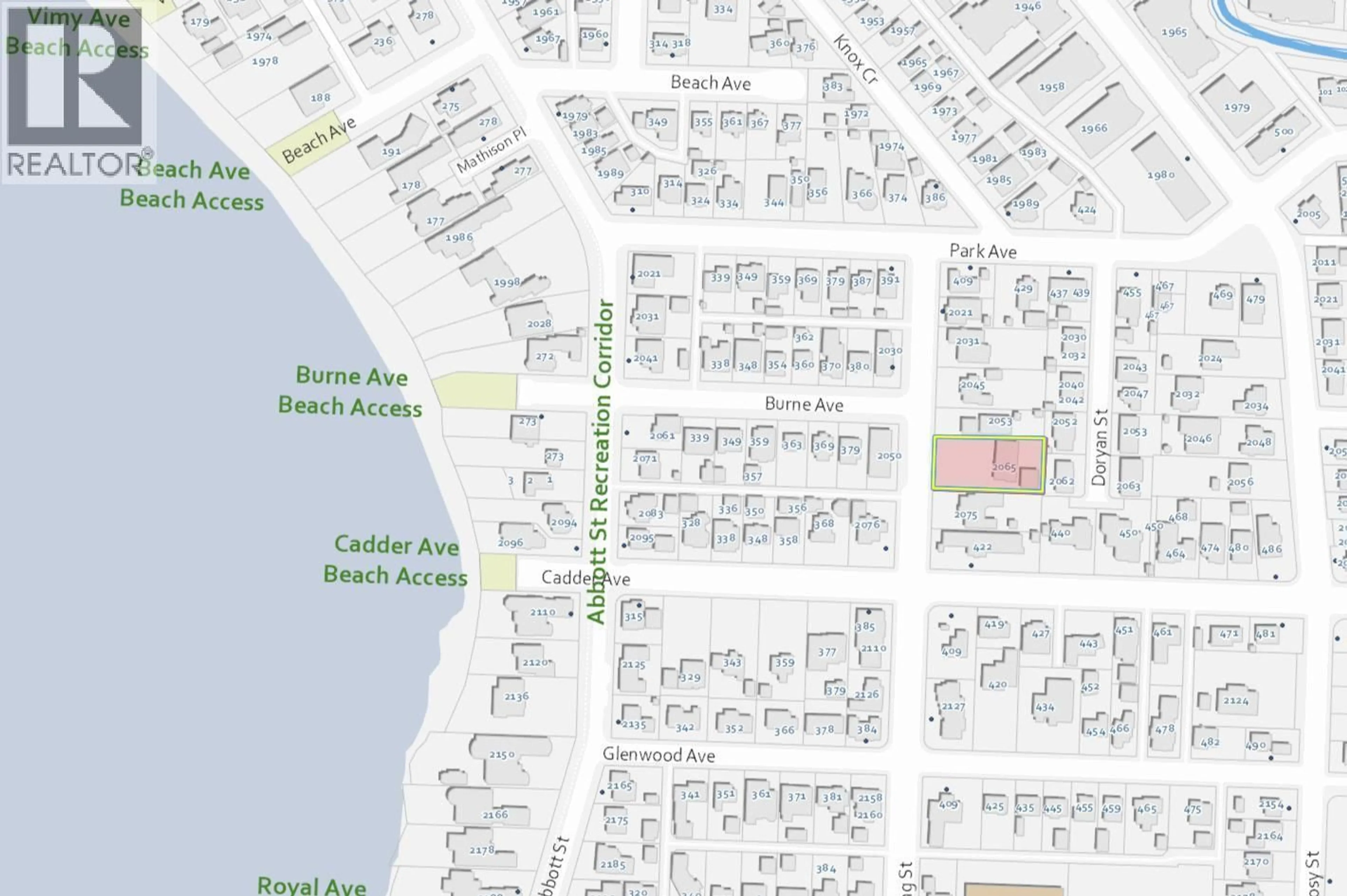 Picture of a map for 2065 LONG STREET, Kelowna British Columbia V1Y1L3