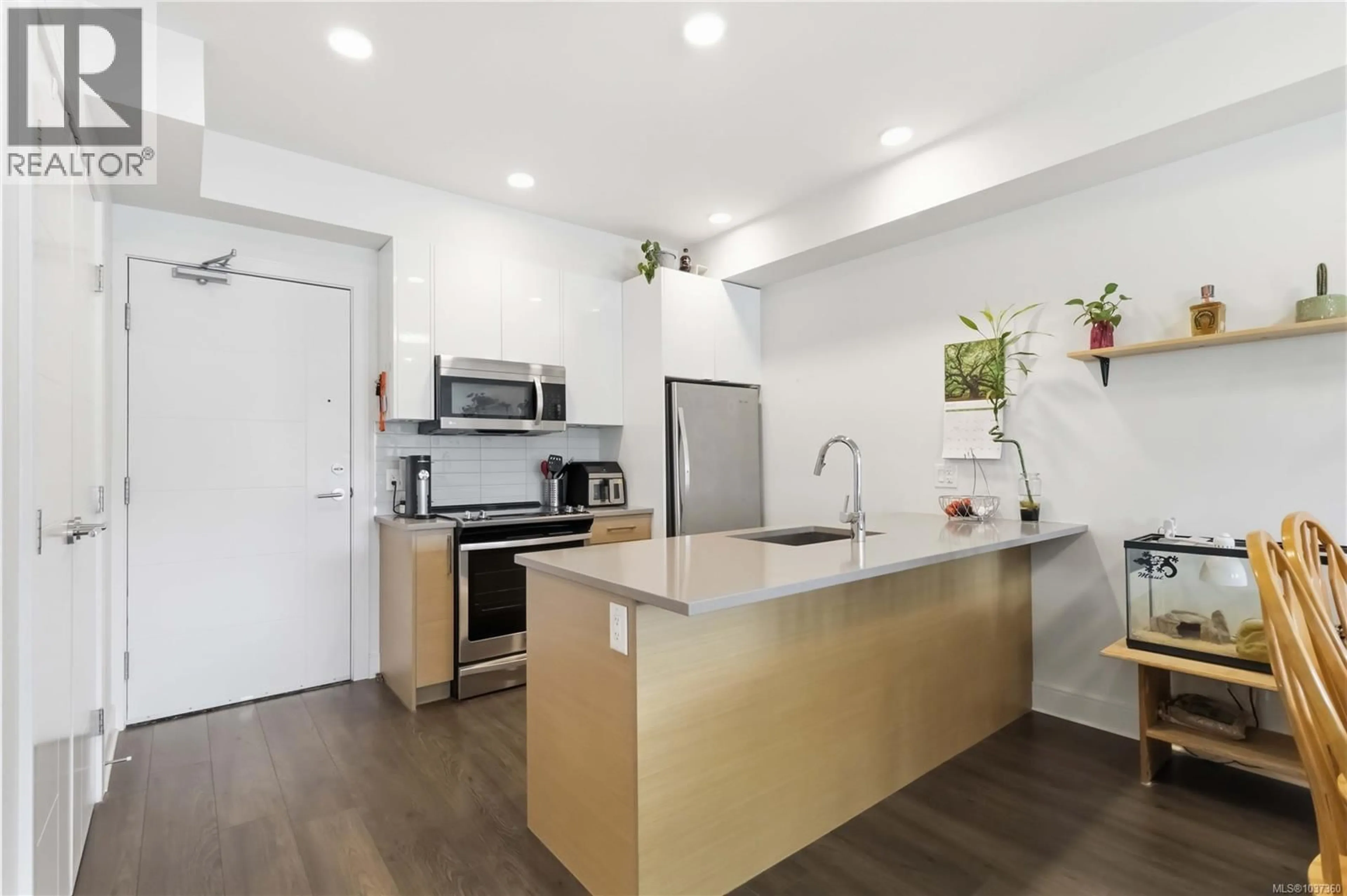 Open concept kitchen, unknown for 408 - 1311 LAKEPOINT WAY, Langford British Columbia V9B0S2