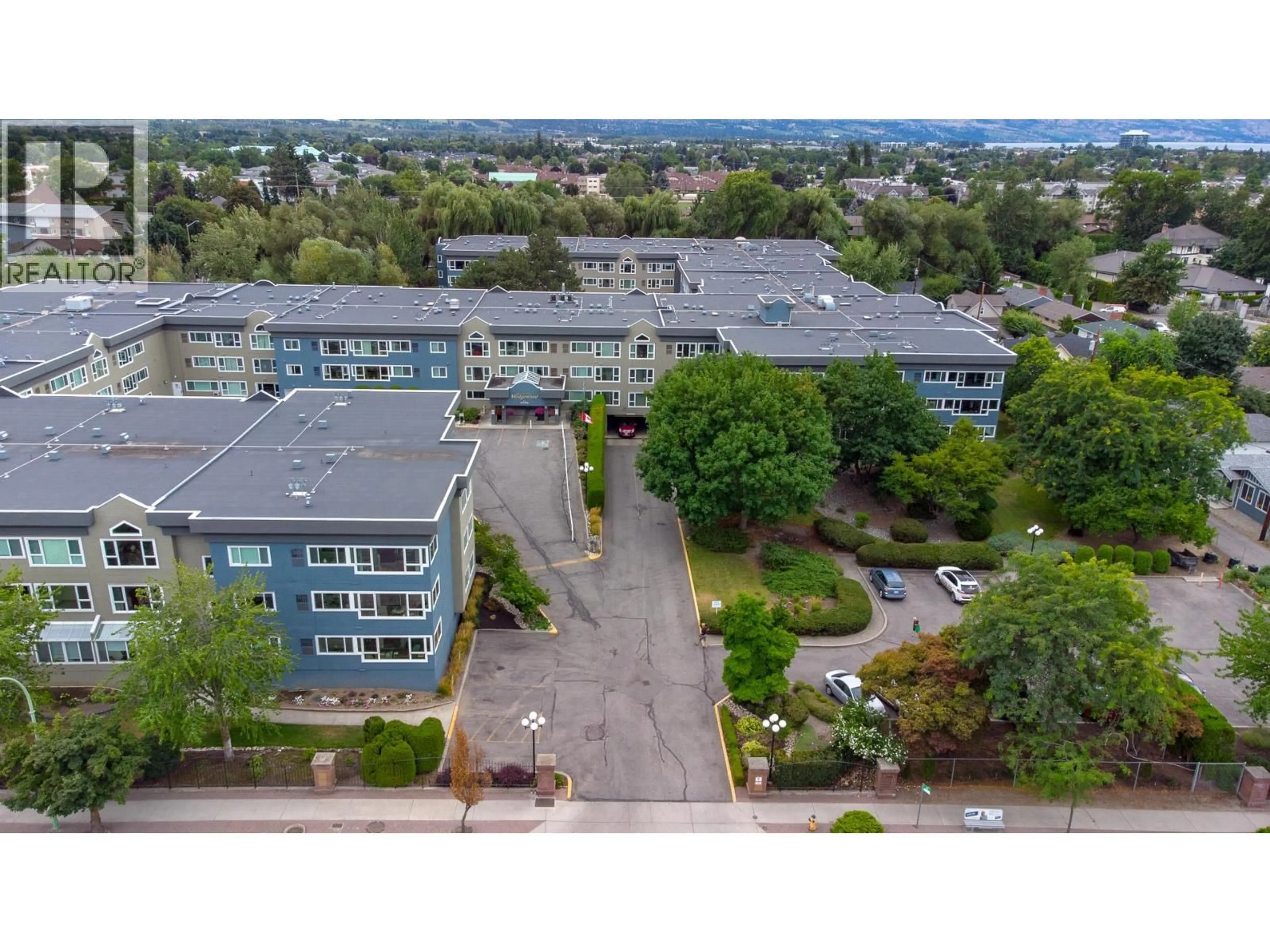 A pic from outside/outdoor area/front of a property/back of a property/a pic from drone, unknown for 328 - 1045 SUTHERLAND AVENUE, Kelowna British Columbia V1Y5Y1