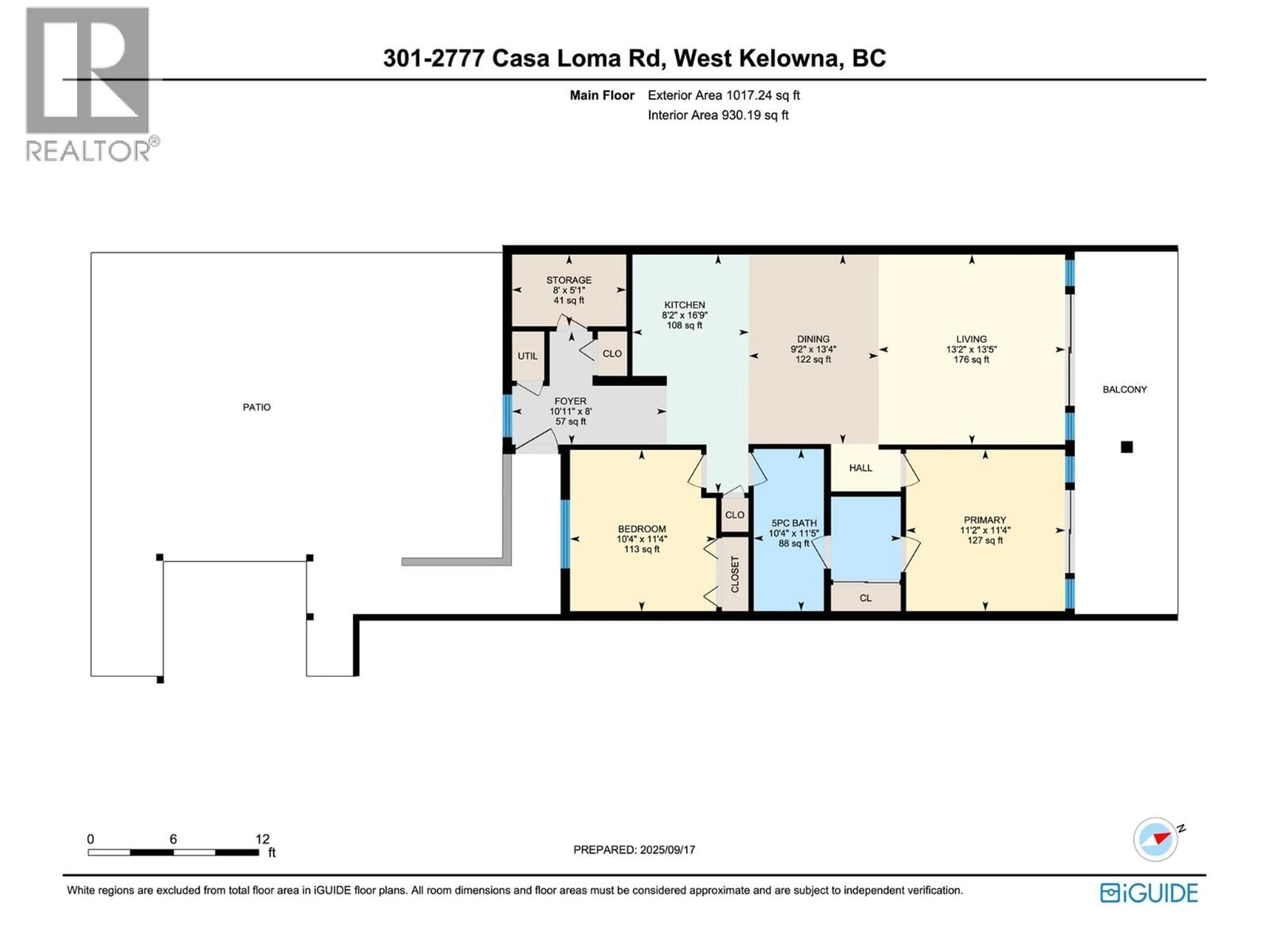 Floor plan for 301 - 2777 CASA LOMA ROAD, West Kelowna British Columbia V1Z1T6
