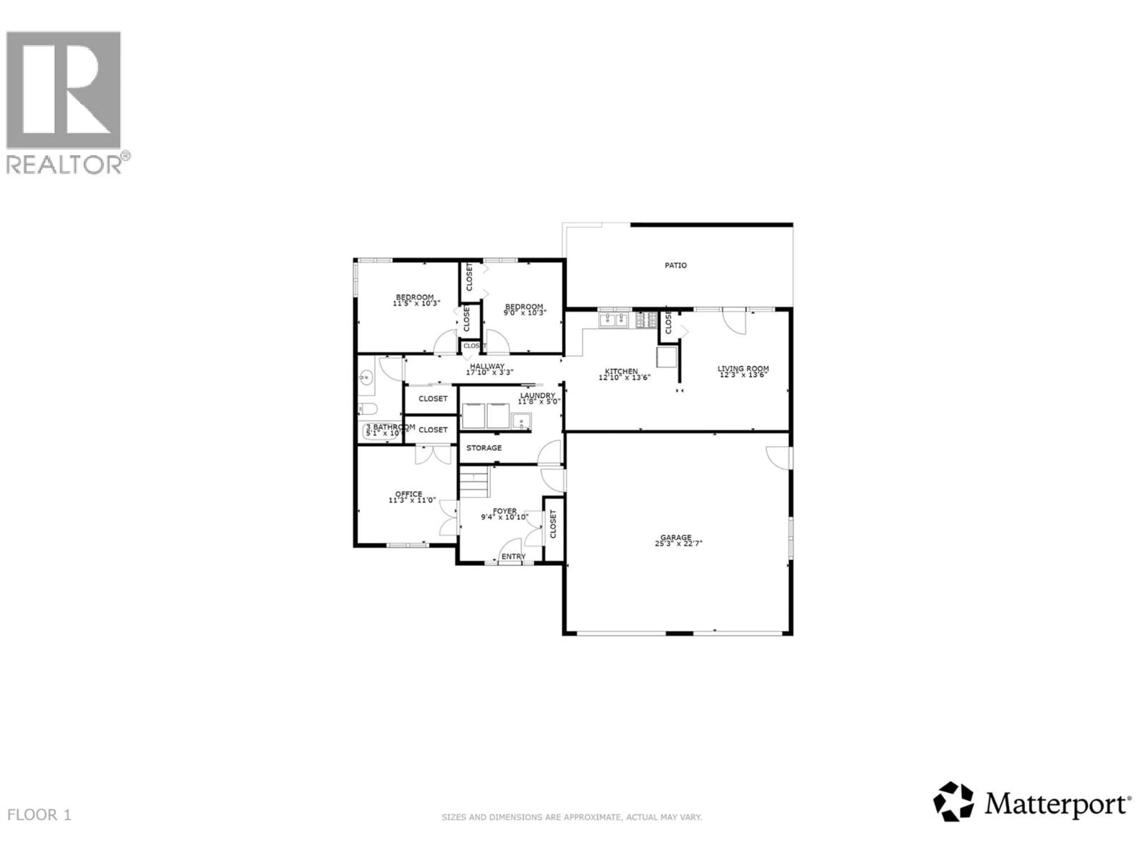 Floor plan for 2034 HORIZON DRIVE, West Kelowna British Columbia V1Z3N4