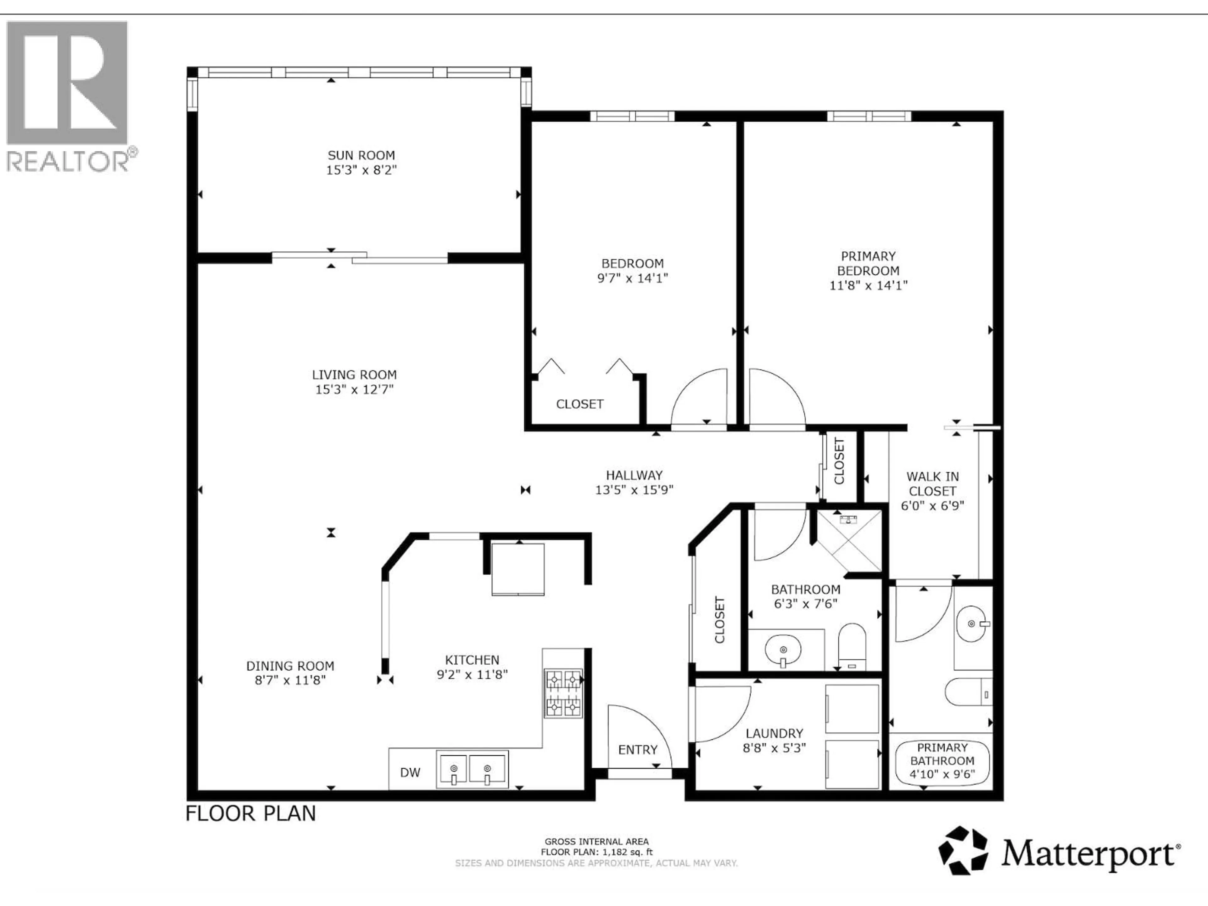 Floor plan for 104 - 727 HOUGHTON ROAD, Kelowna British Columbia V1X7J7