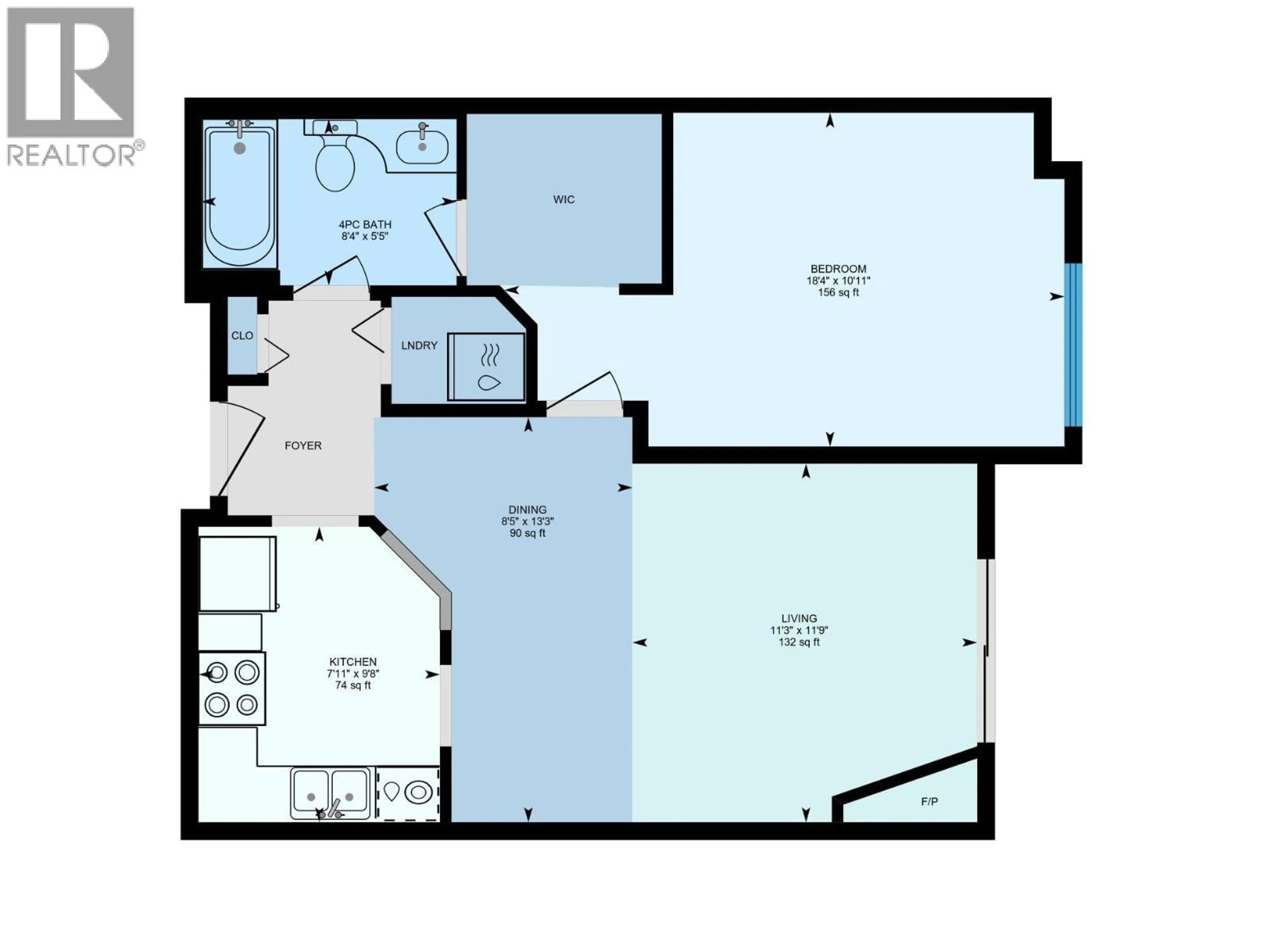 Floor plan for 107 - 640 3 STREET SOUTHWEST, Salmon Arm British Columbia V1E2R3