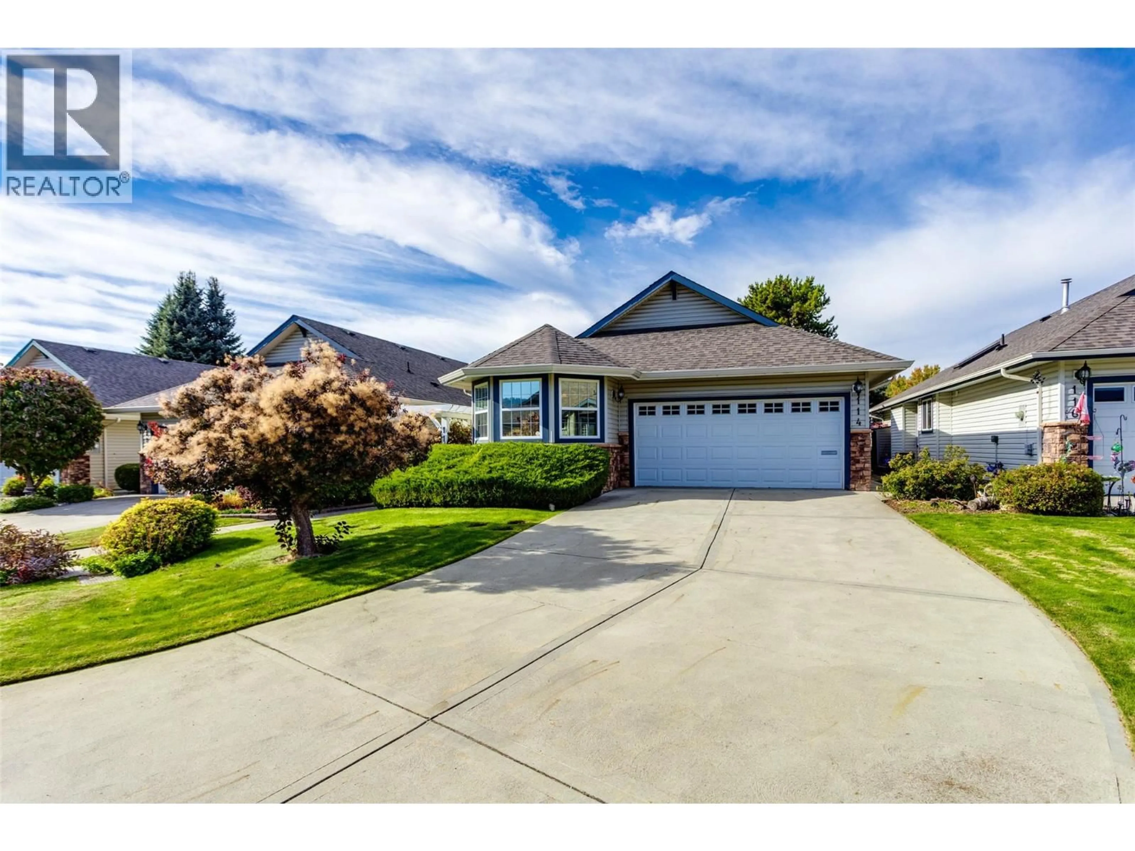 Home with vinyl exterior material, street for 114 - 1188 HOUGHTON ROAD, Kelowna British Columbia V1X2C9