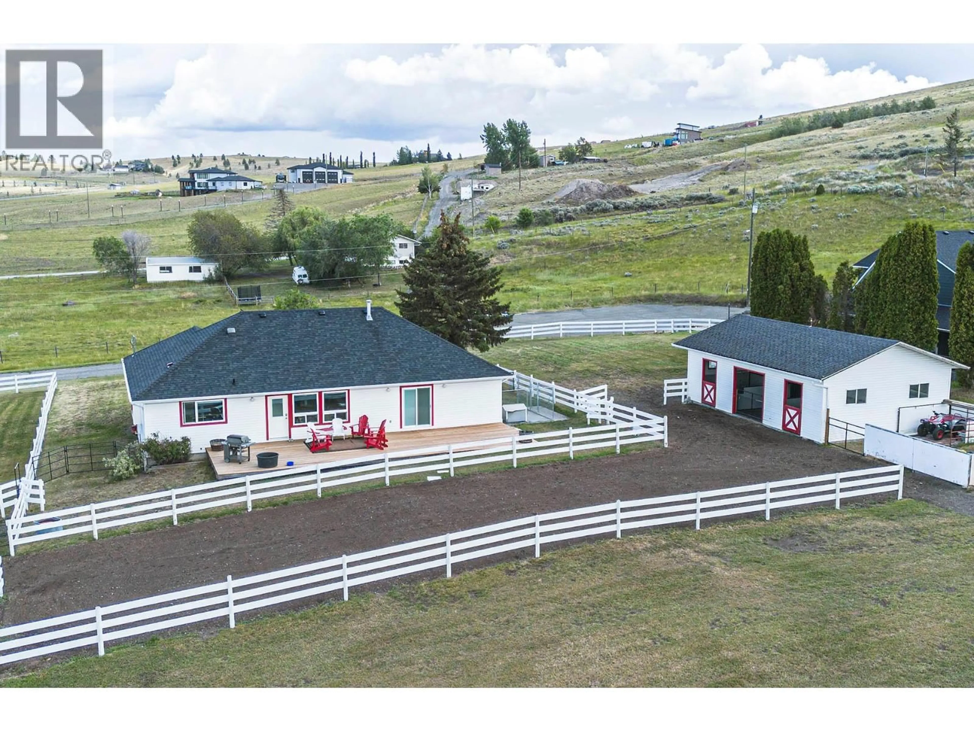 A pic from outside/outdoor area/front of a property/back of a property/a pic from drone, mountain view for 2740 SIMMS PLACE, Kamloops British Columbia V0E2A0