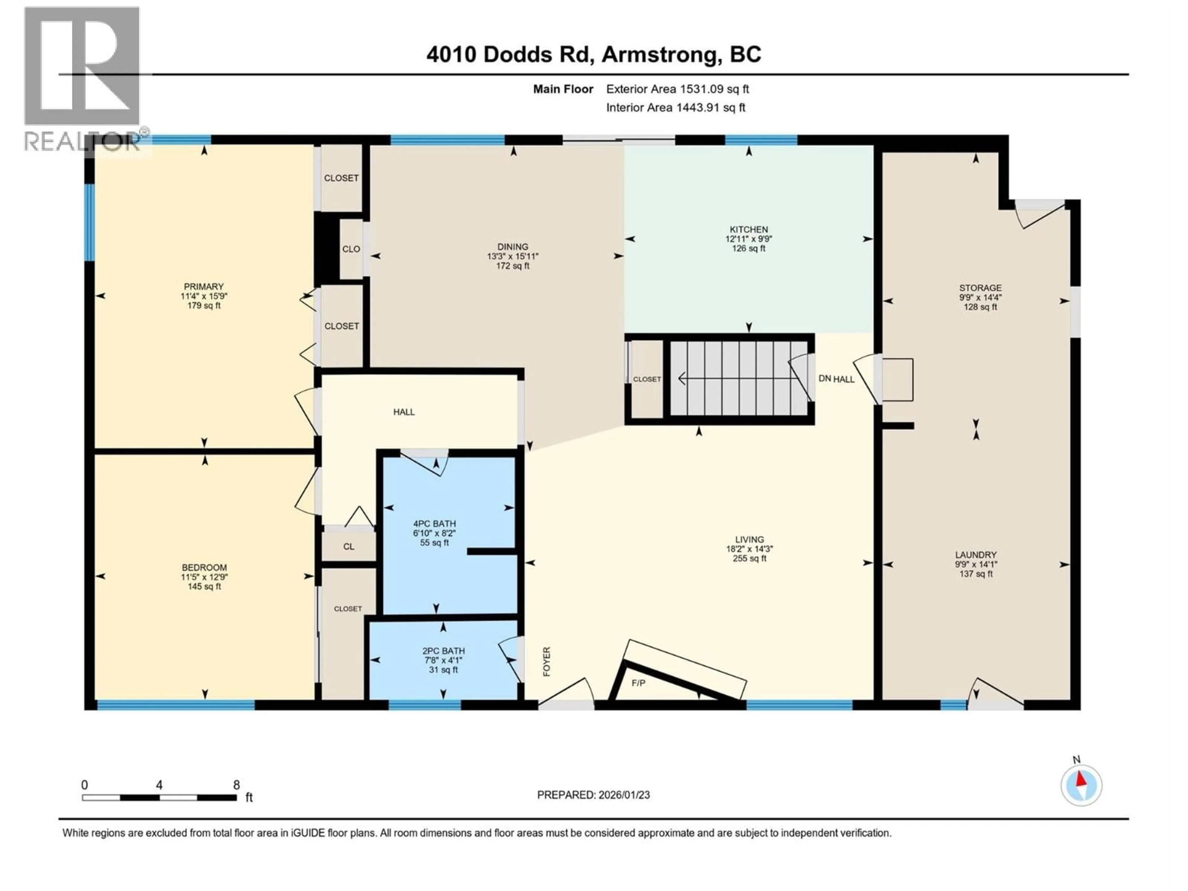 Floor plan for 4010 DODDS ROAD, Armstrong British Columbia V0E1B4