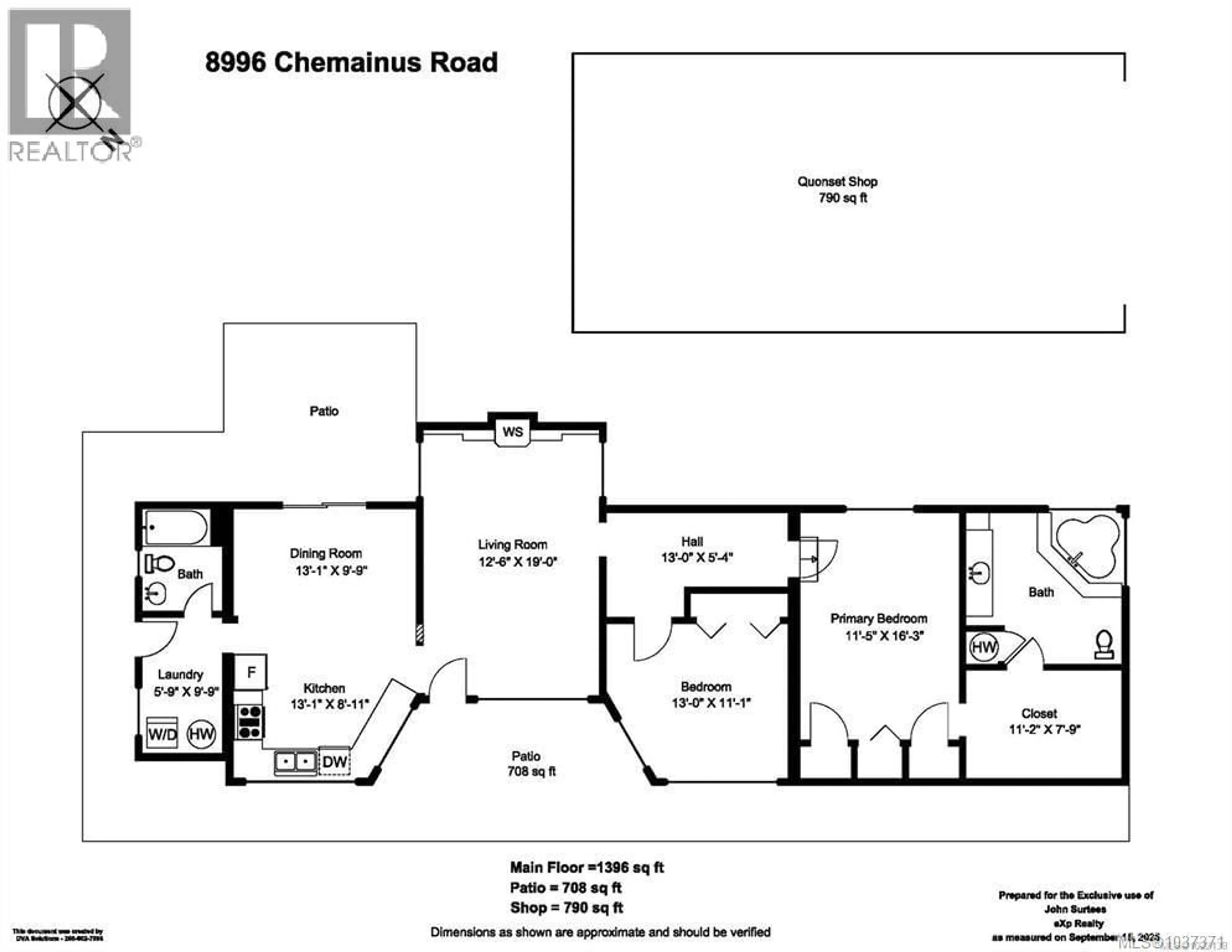 Floor plan for 8996 CHEMAINUS ROAD, Chemainus British Columbia V0R1K5