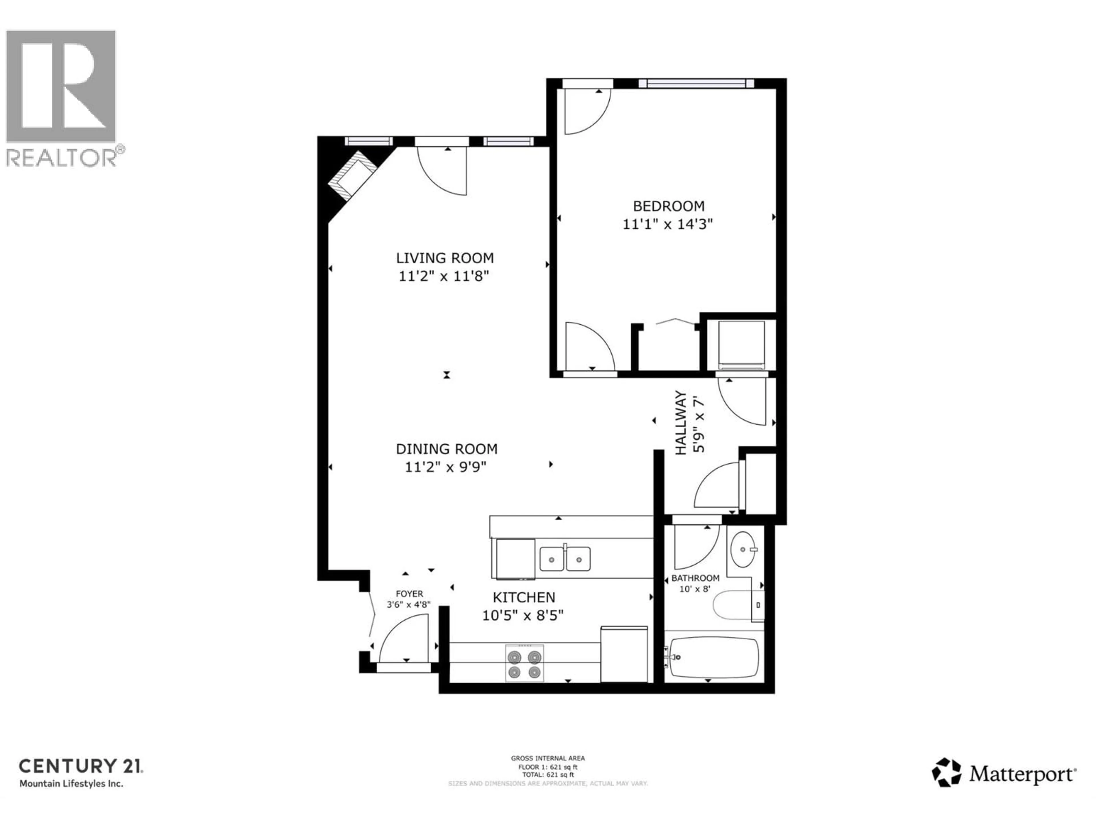 Floor plan for 122 - 1500 MCDONALD AVENUE, Fernie British Columbia V0B1M1