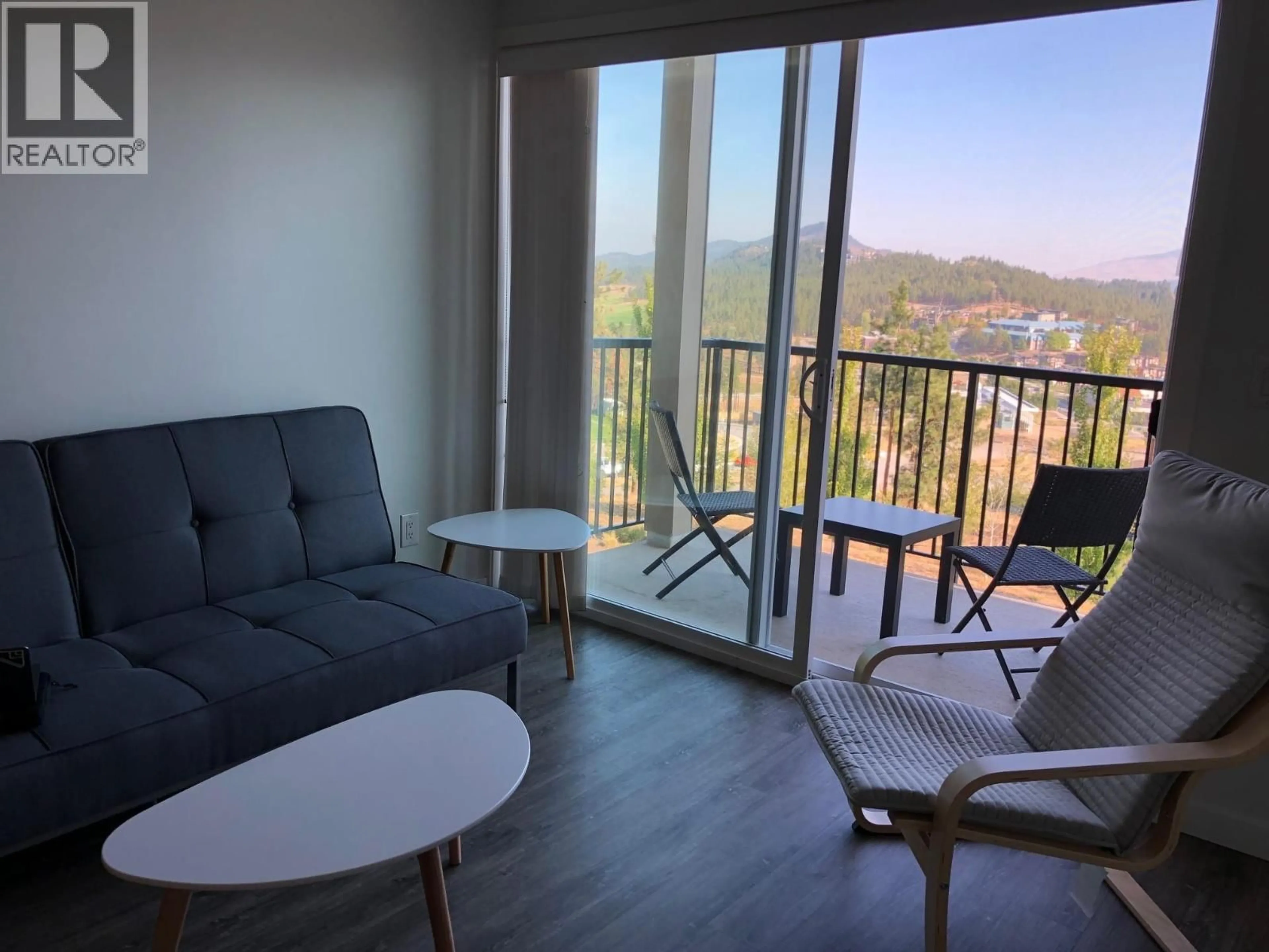 Balcony in the apartment, water/lake/river/ocean view for 303 - 935 ACADEMY WAY, Kelowna British Columbia V1V3C9