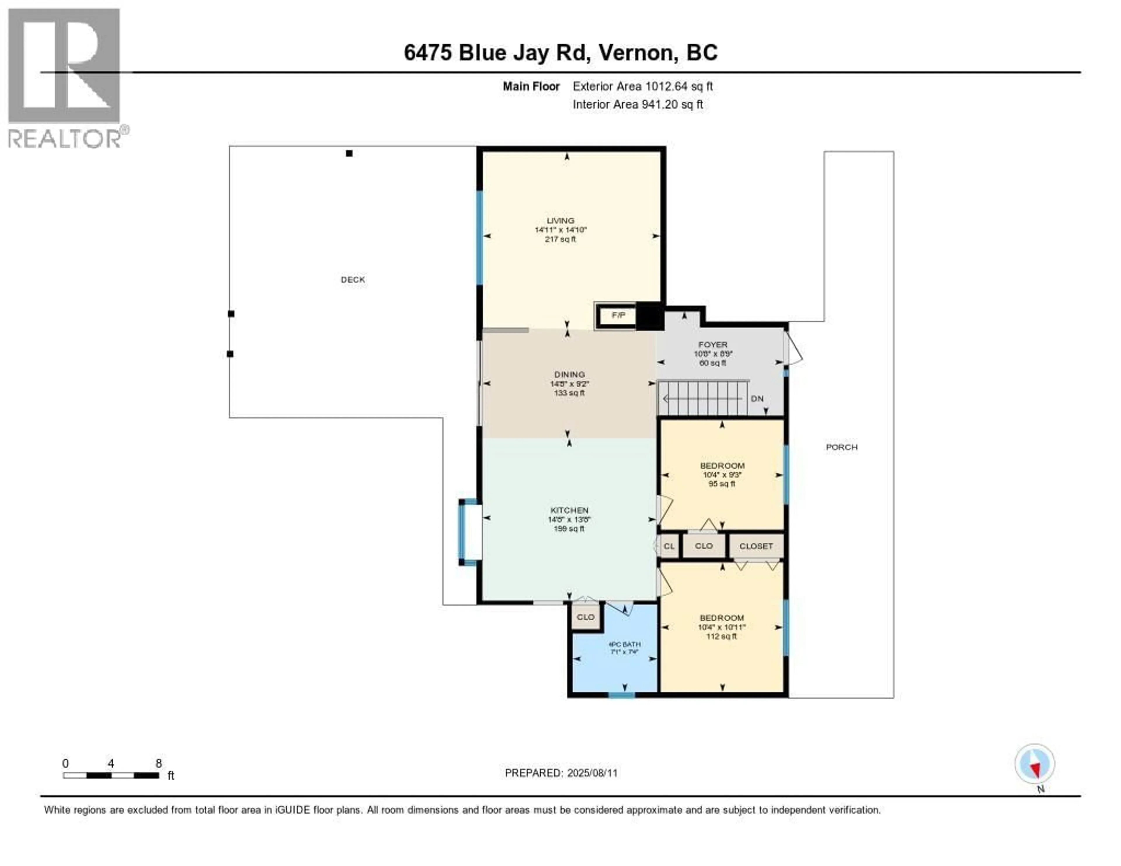 Floor plan for 6475 BLUE JAY ROAD, Vernon British Columbia V1H1W5