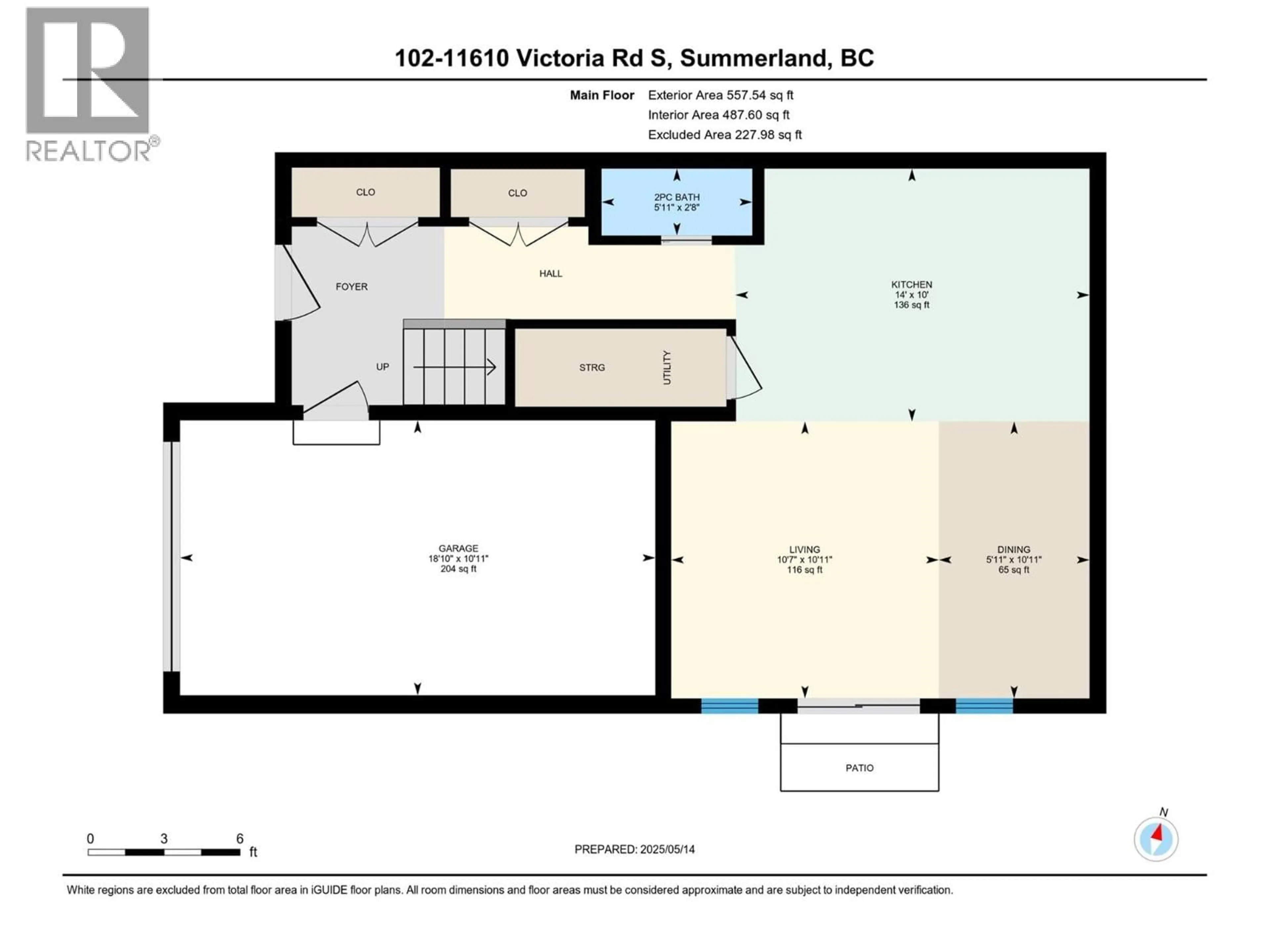 Floor plan for 101 - 11612 VICTORIA ROAD SOUTH, Summerland British Columbia V0H1Z2