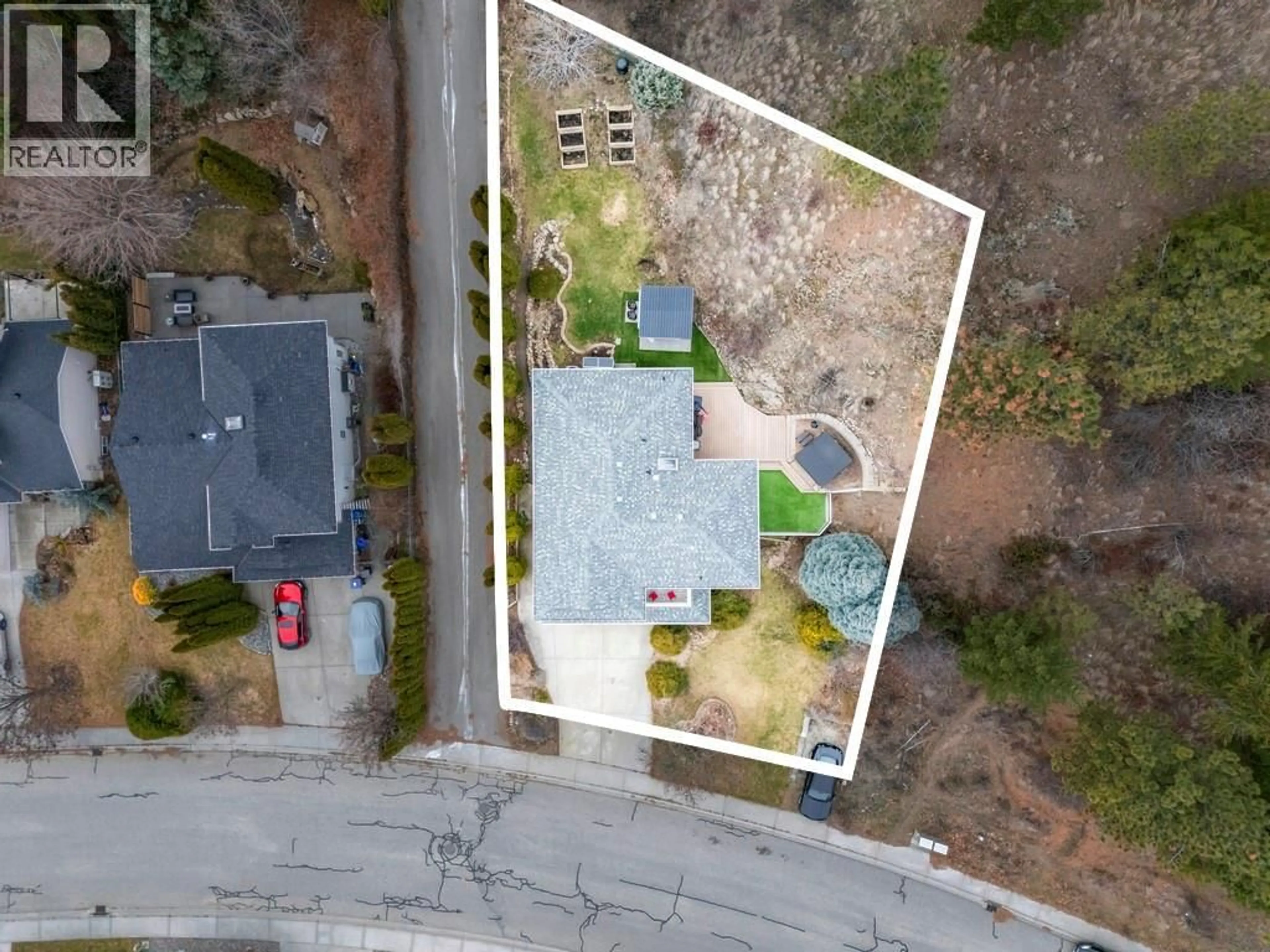 A pic from outside/outdoor area/front of a property/back of a property/a pic from drone, street for 2133 SHANNON WOODS WAY, West Kelowna British Columbia V4T2R5
