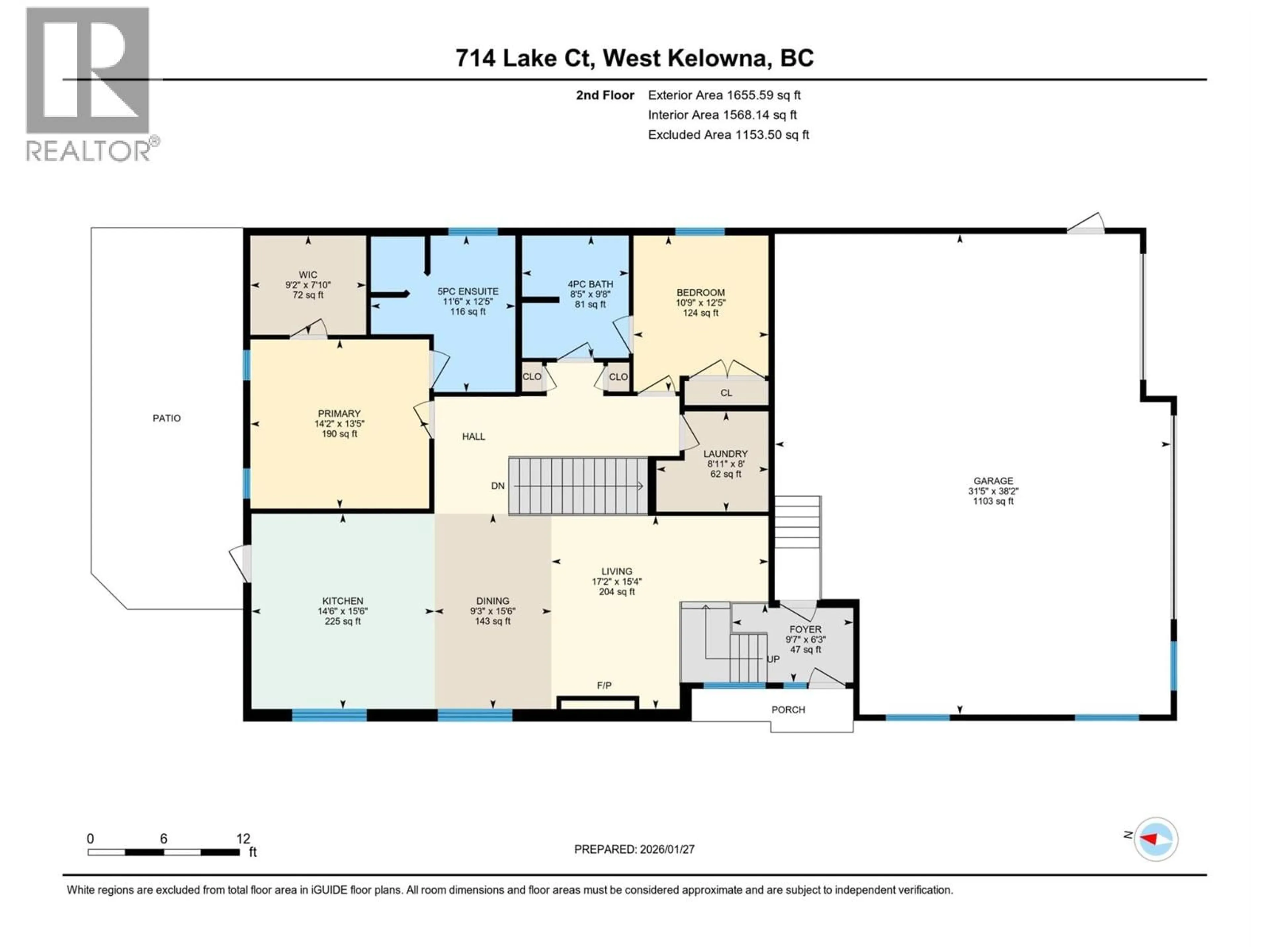 Floor plan for 714 LAKE COURT, West Kelowna British Columbia V1Z1H6