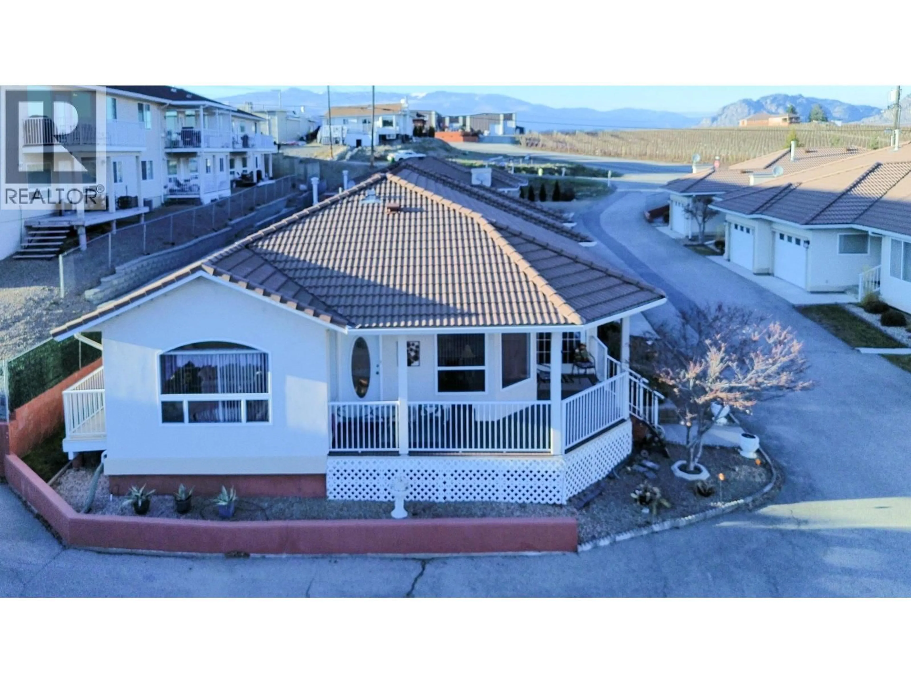 A pic from outside/outdoor area/front of a property/back of a property/a pic from drone, building for 12 - 2 ROYAL ANN COURT, Osoyoos British Columbia V0H1V2