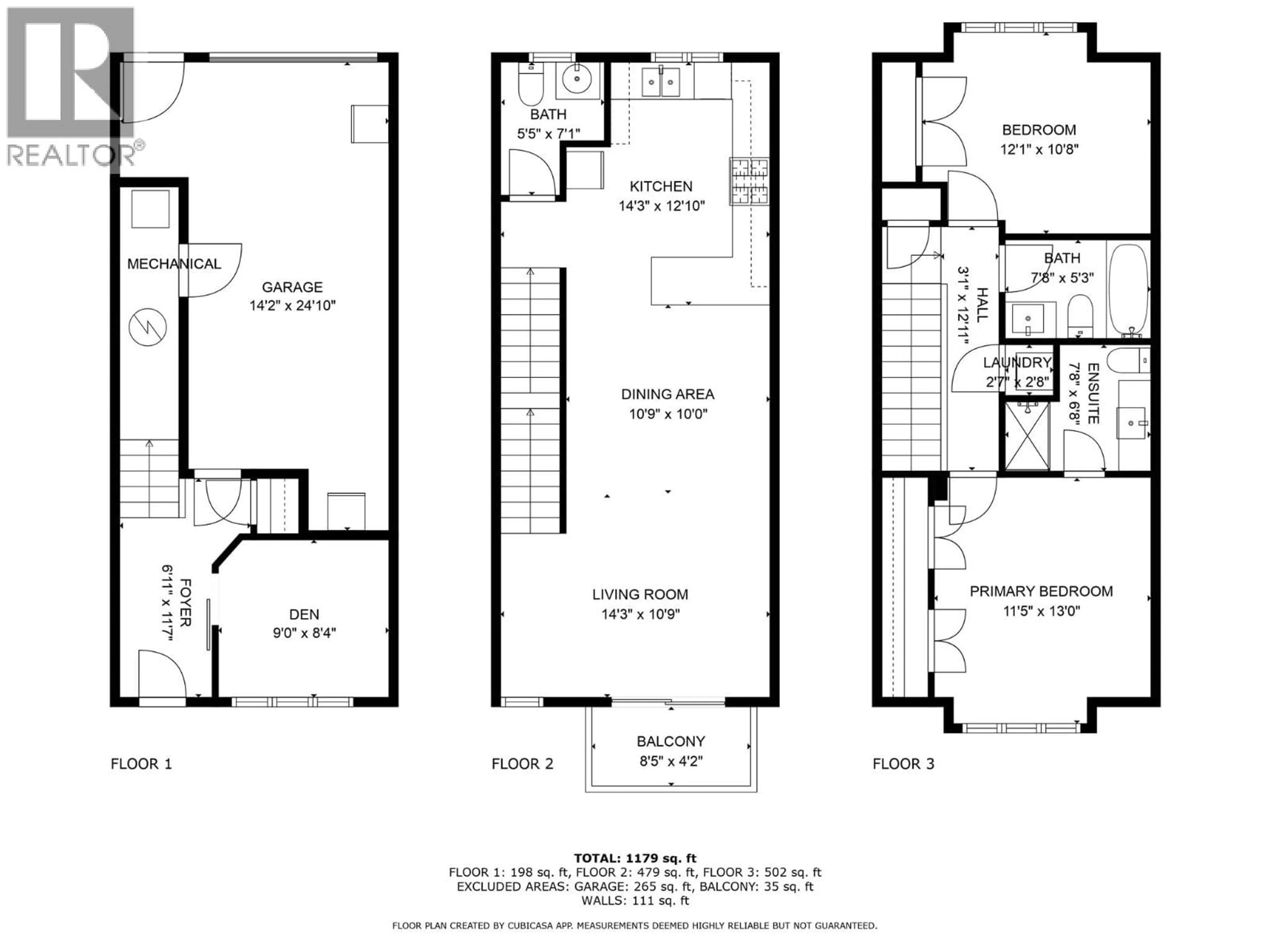 Floor plan for 115 - 1393 9TH AVENUE, Kamloops British Columbia V2C3X6