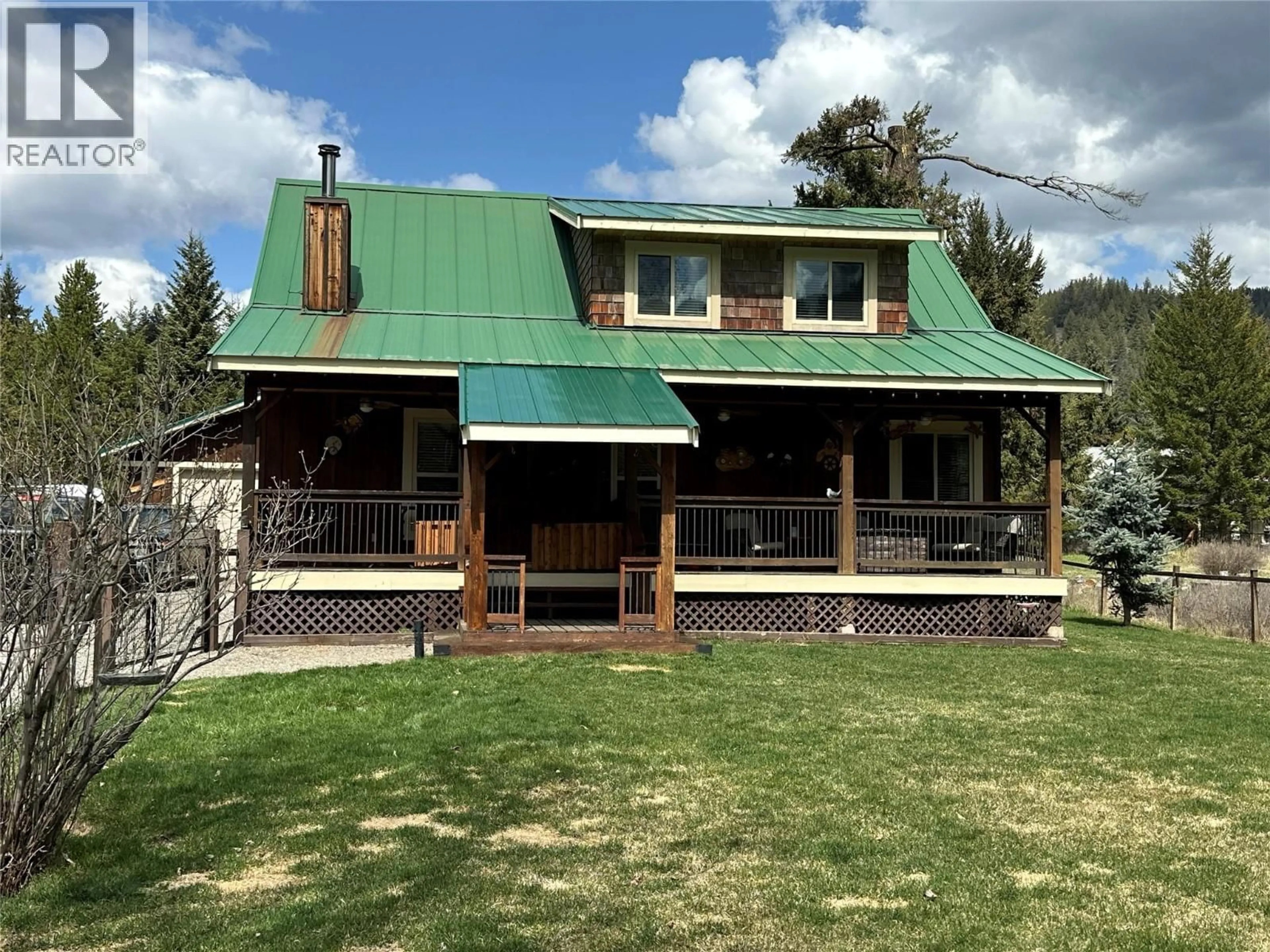 A pic from outside/outdoor area/front of a property/back of a property/a pic from drone, building for 109 MISSEZULA LAKE ROAD, Princeton British Columbia V0X1W0