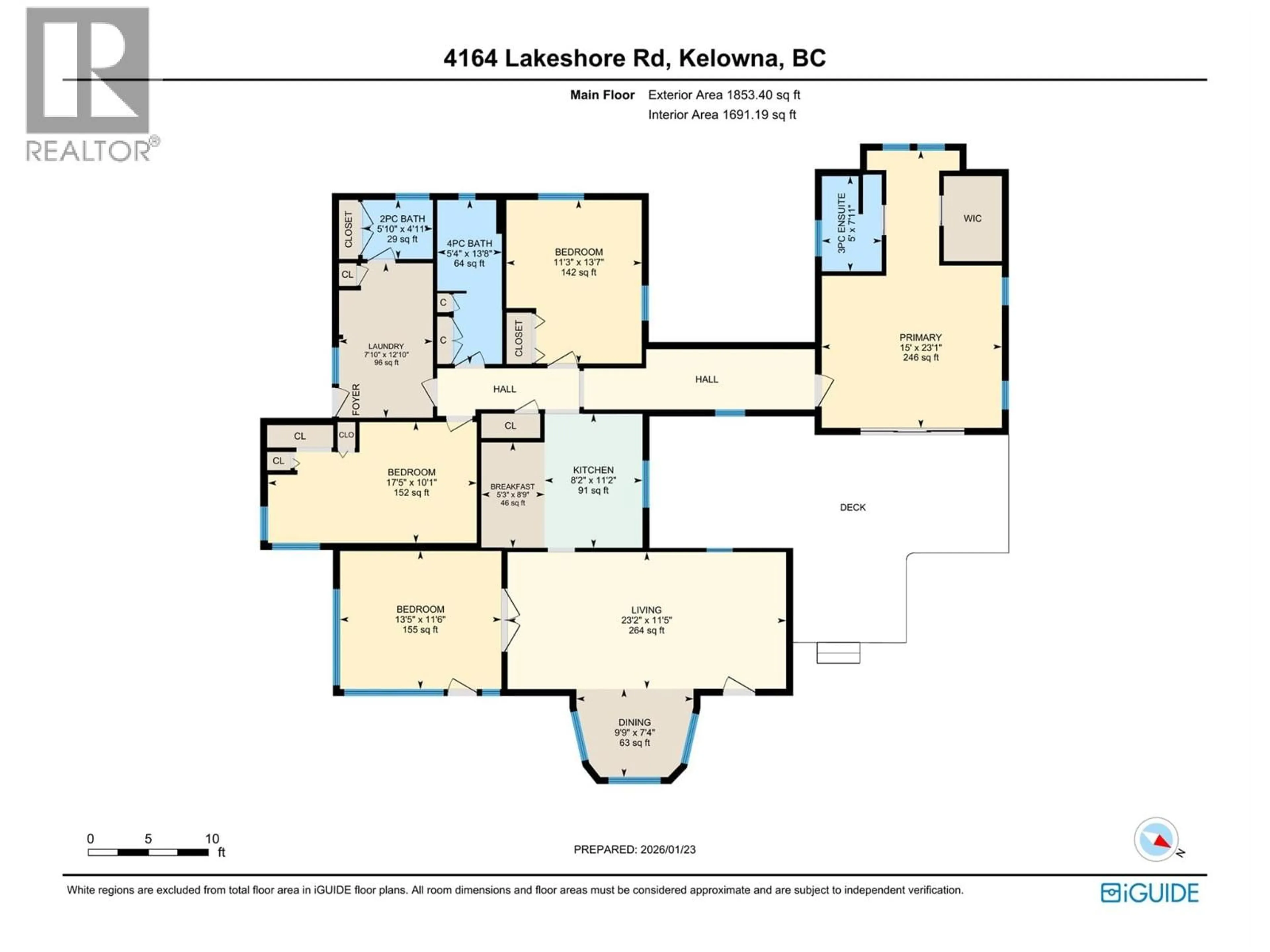 Floor plan for 4164 LAKESHORE ROAD, Kelowna British Columbia V1W1V9