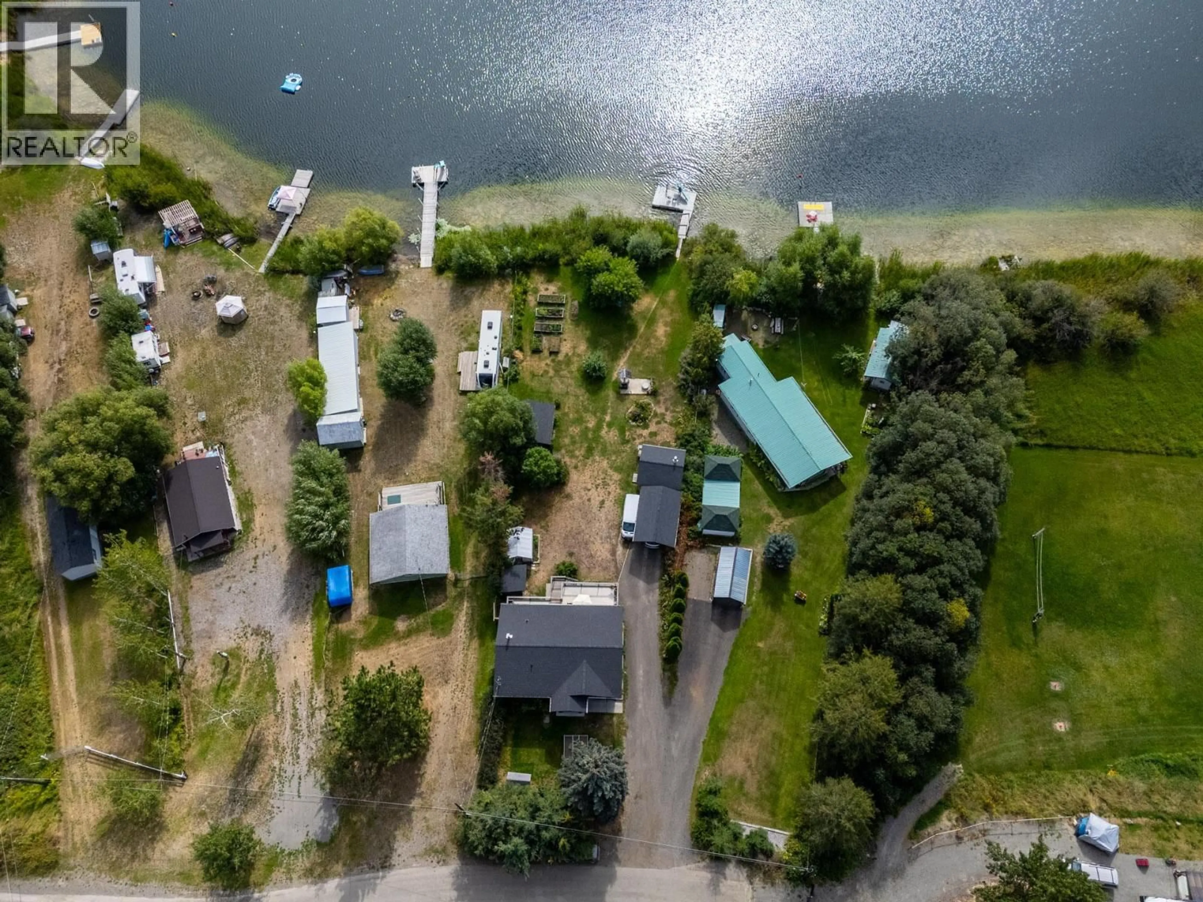 A pic from outside/outdoor area/front of a property/back of a property/a pic from drone, water/lake/river/ocean view for 2504 GOULD ROAD, Kamloops British Columbia V0E3E1