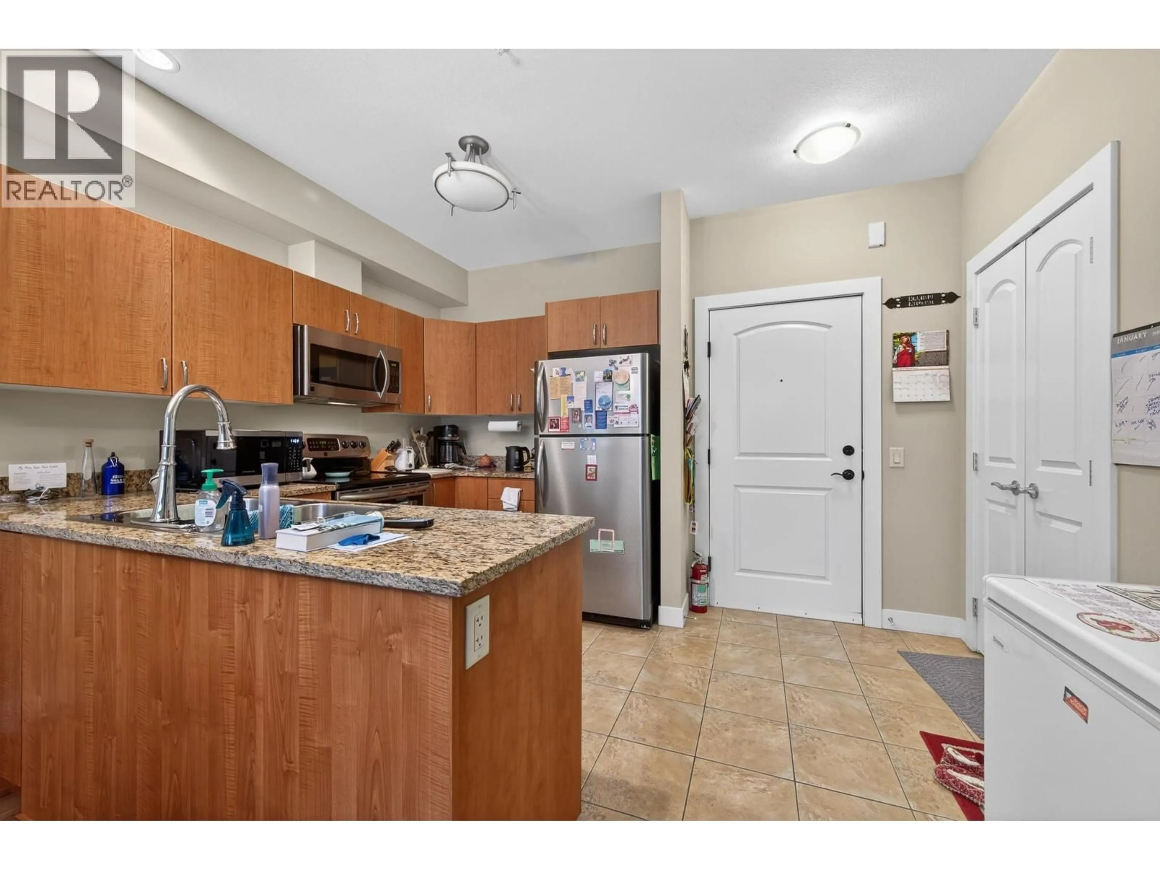 Standard kitchen, ceramic/tile floor for #321 - 760 MAYFAIR STREET, Kamloops British Columbia V2B0E5