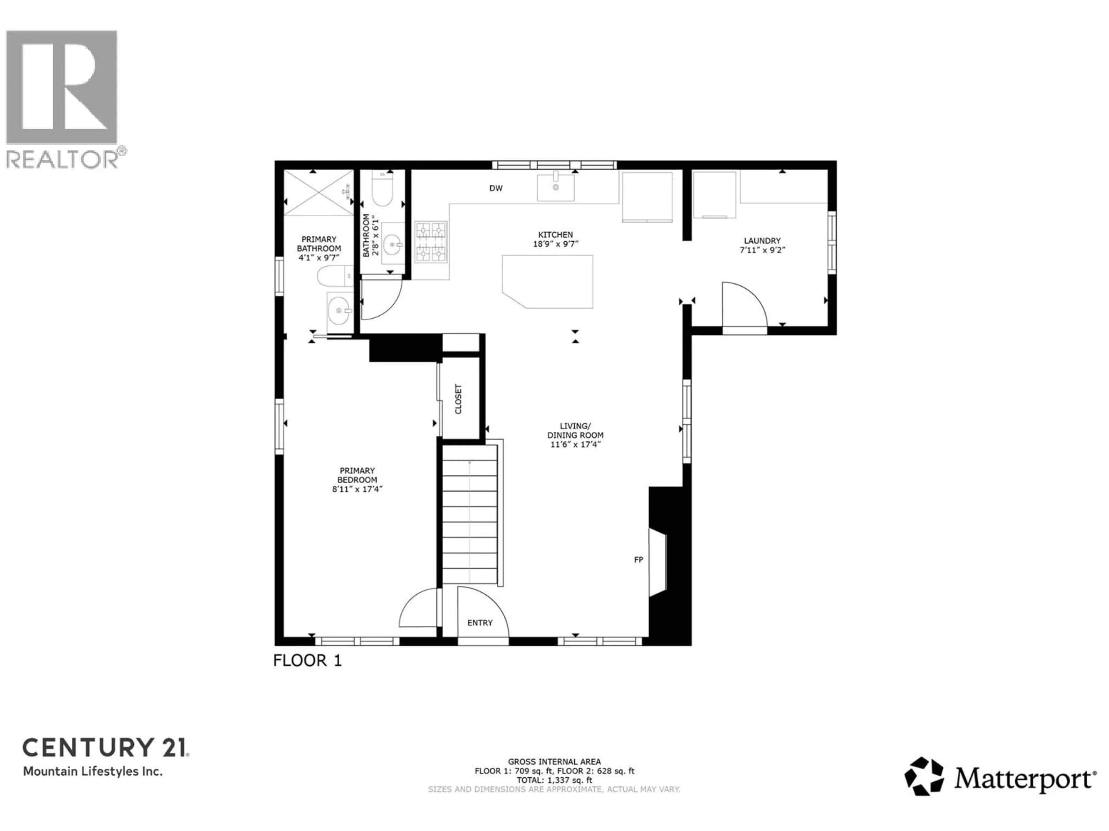 Floor plan for 402A 6TH AVENUE, Fernie British Columbia V0B1M0