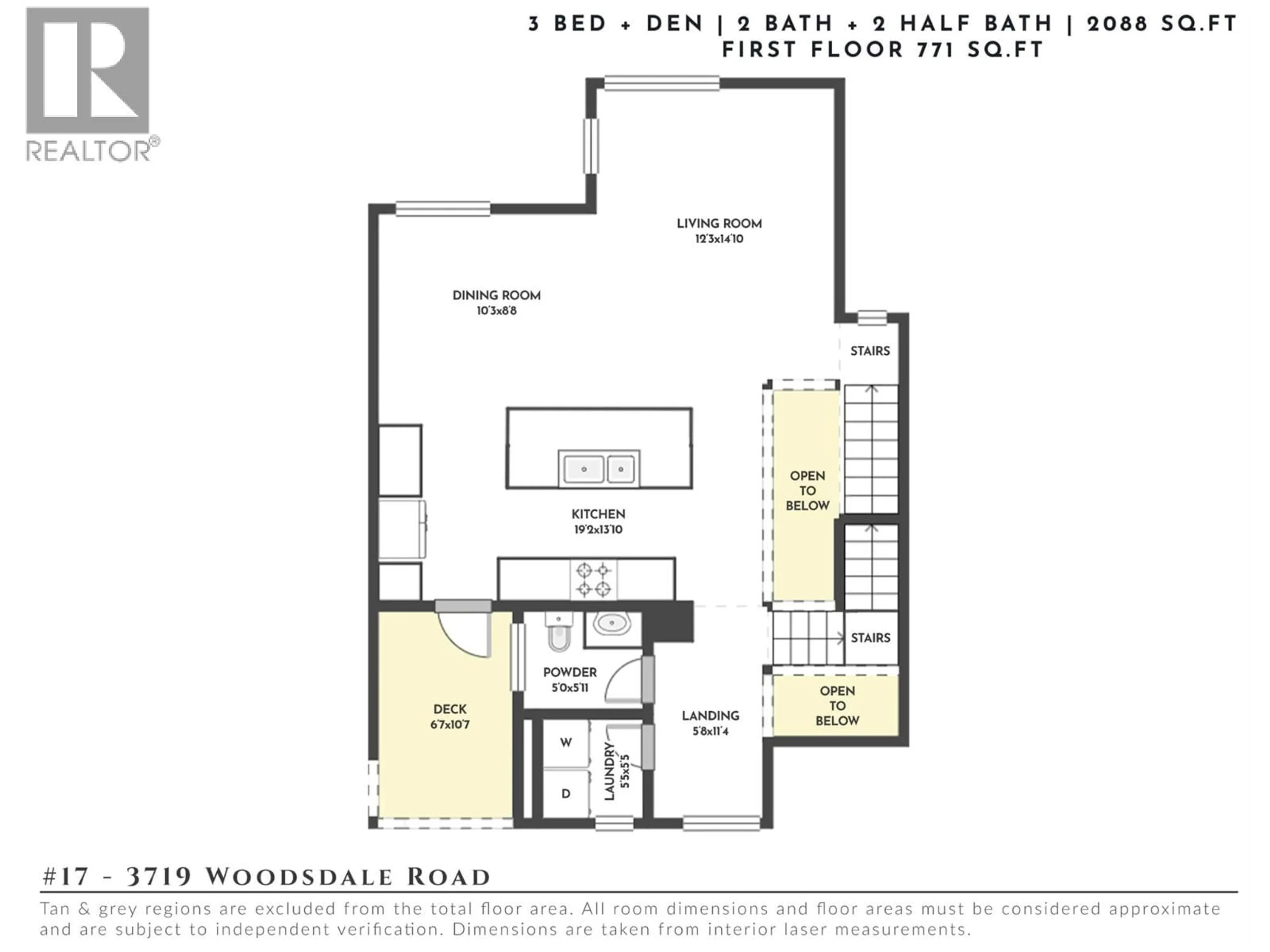 Floor plan for 17 - 3719 WOODSDALE ROAD, Lake Country British Columbia V4V1X2