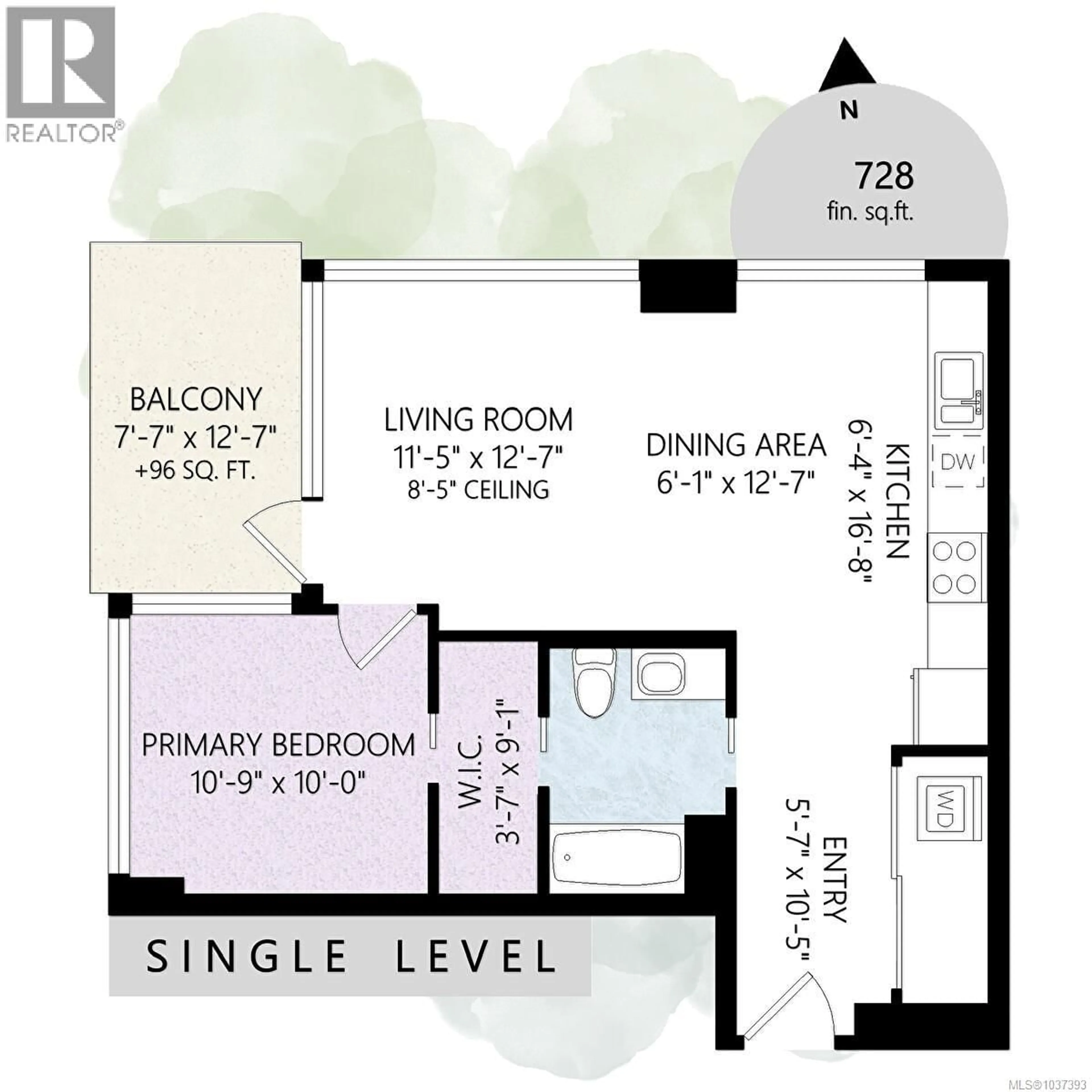 Floor plan for 706 - 834 JOHNSON STREET, Victoria British Columbia V8W1N3