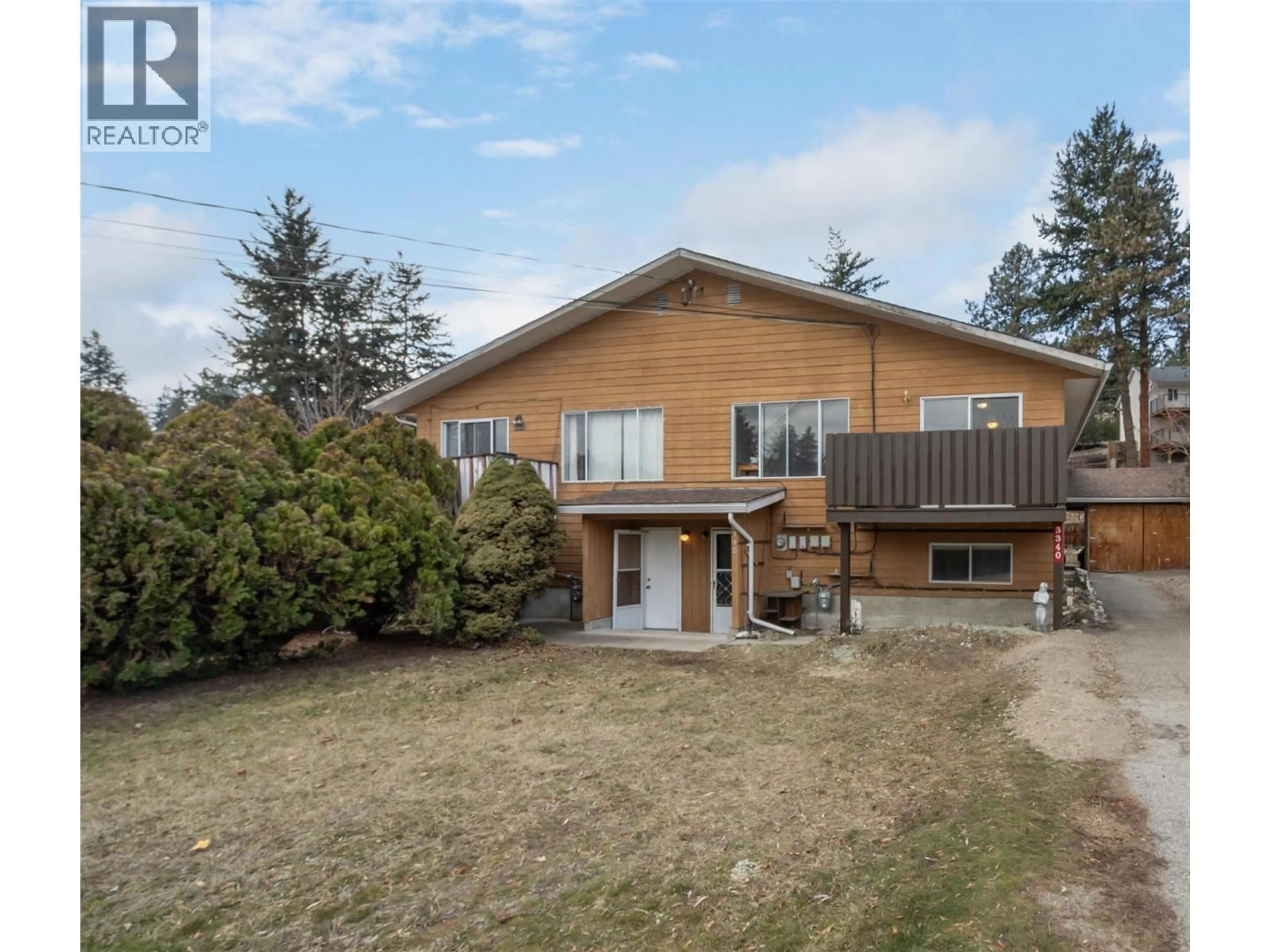A pic from outside/outdoor area/front of a property/back of a property/a pic from drone, unknown for 3340 MCMILLAN ROAD, West Kelowna British Columbia V4T1G9