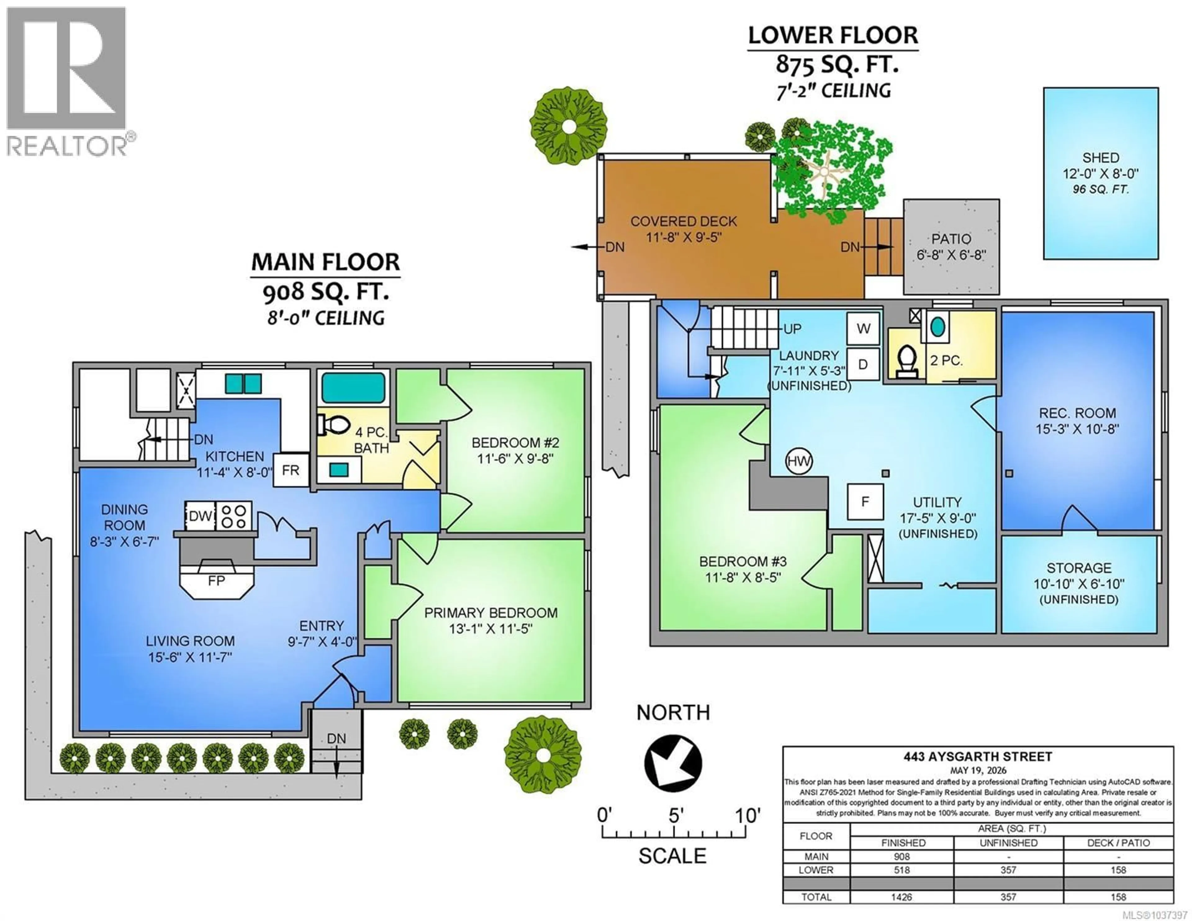 Floor plan for 443 AYSGARTH STREET, Nanaimo British Columbia V9R1V7