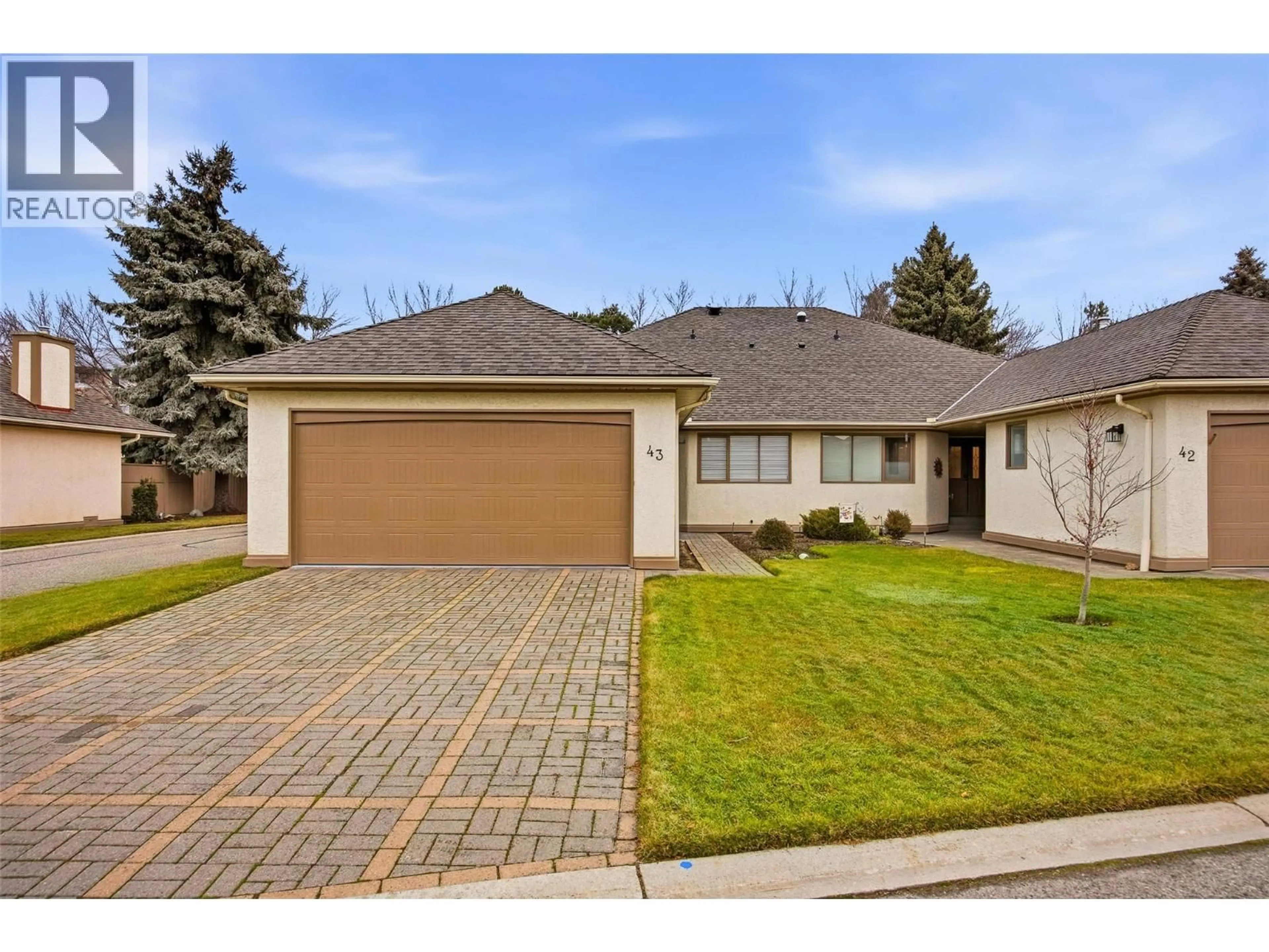 Home with brick exterior material, street for 43 - 950 LANFRANCO ROAD, Kelowna British Columbia V1W3X3
