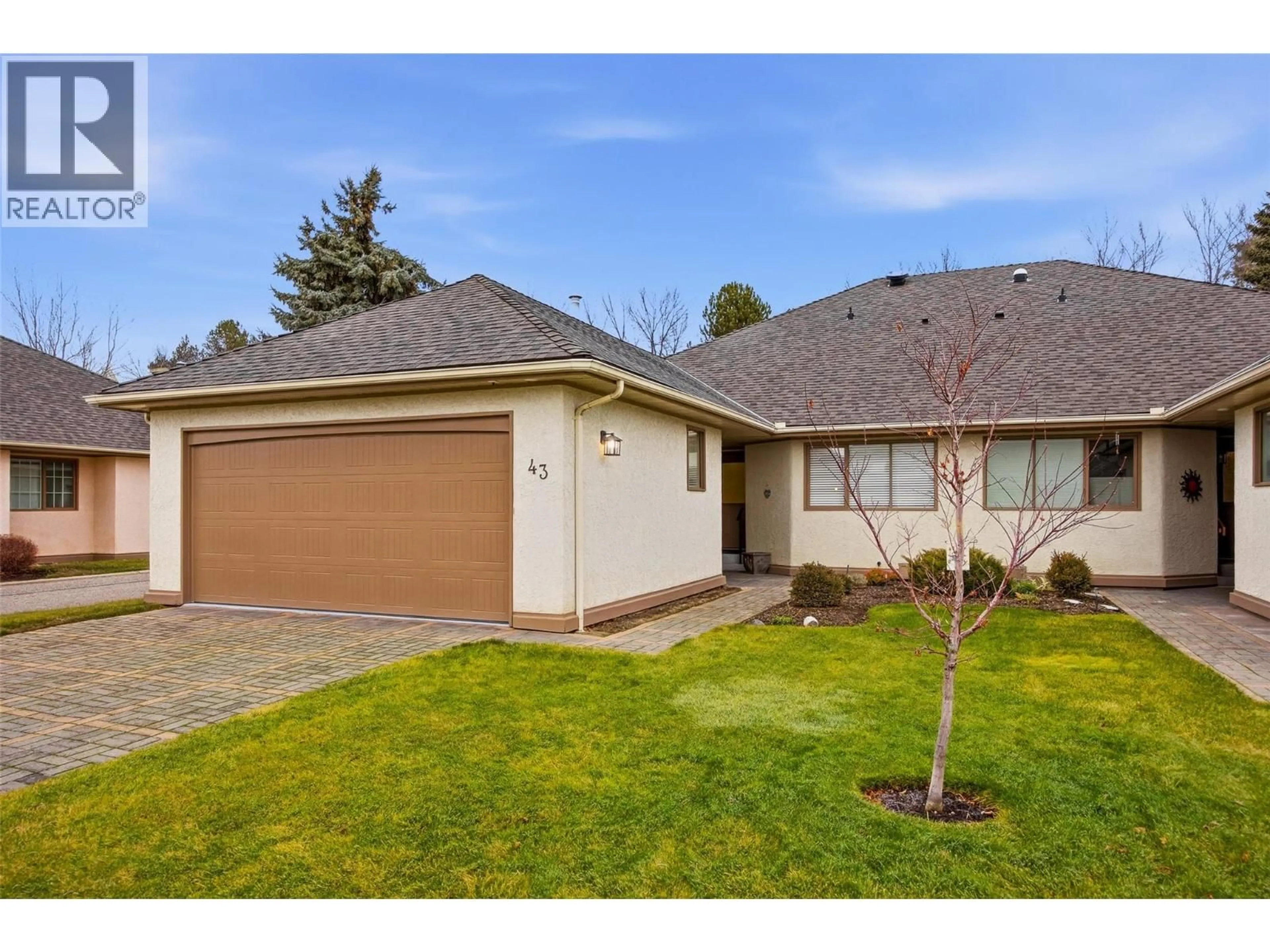 Home with brick exterior material, street for 43 - 950 LANFRANCO ROAD, Kelowna British Columbia V1W3X3