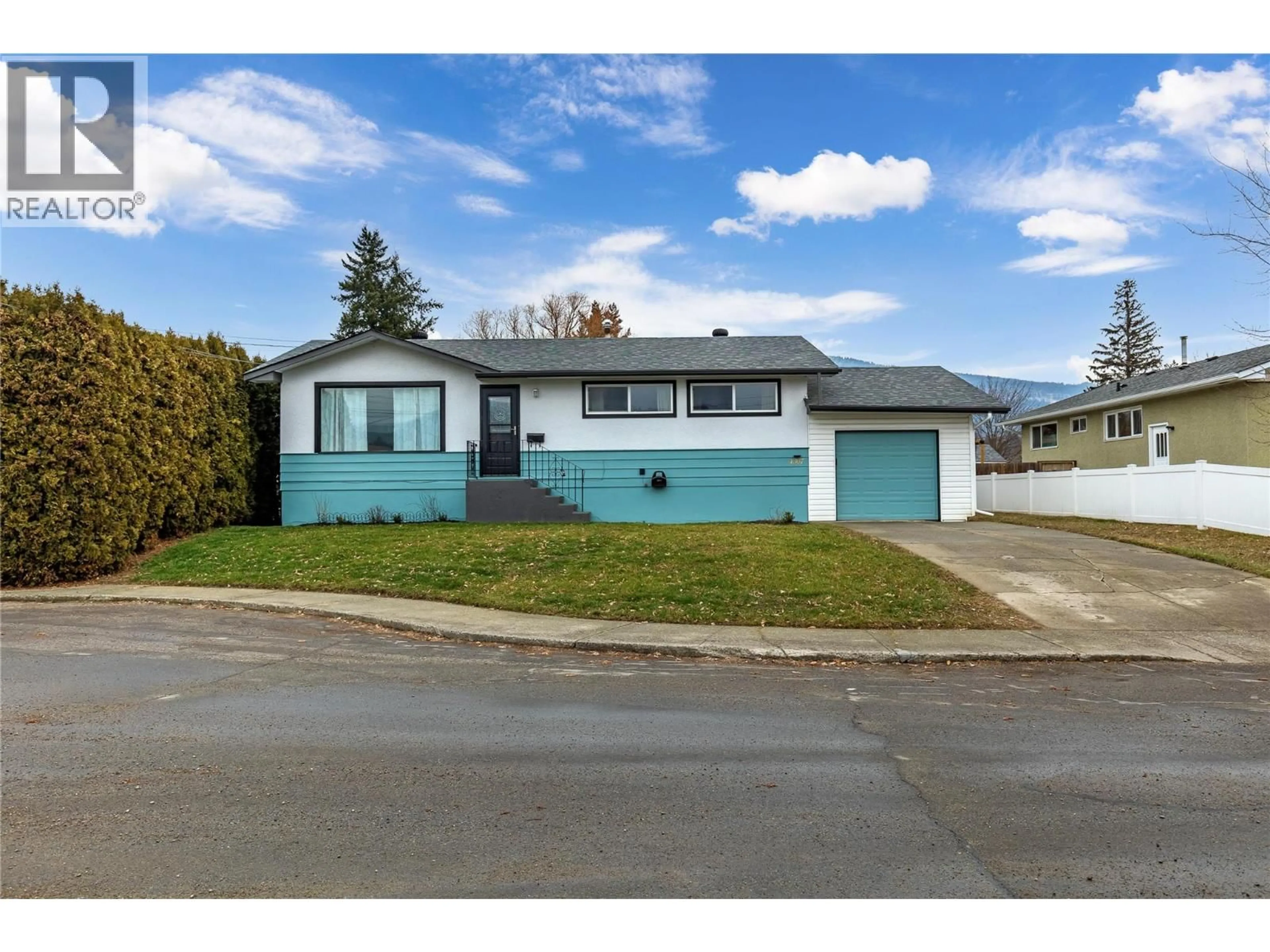 Home with vinyl exterior material, street for 4307 24 STREET, Vernon British Columbia V1T4N9