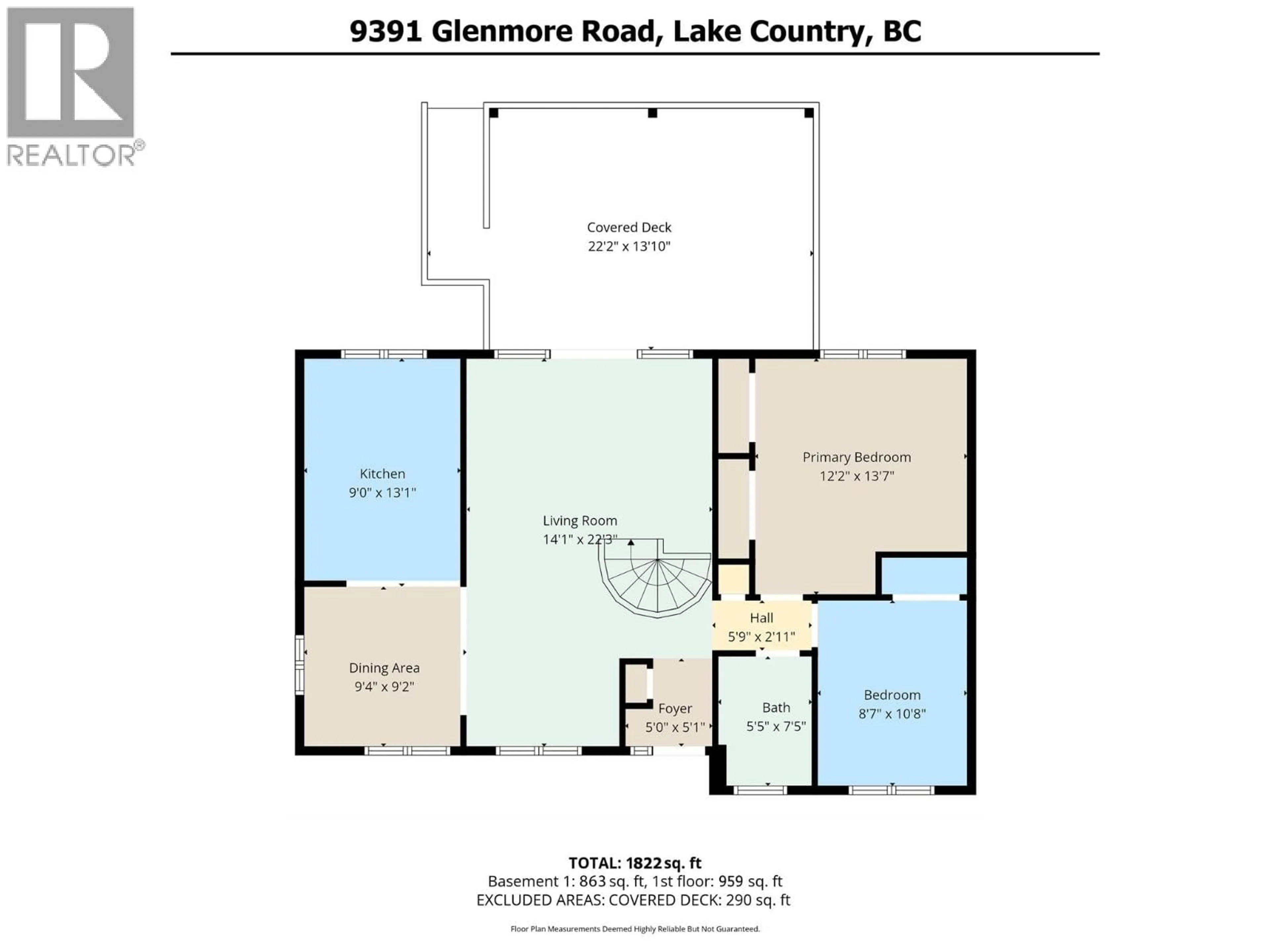 Floor plan for 9391 GLENMORE ROAD, Lake Country British Columbia V4V1M8