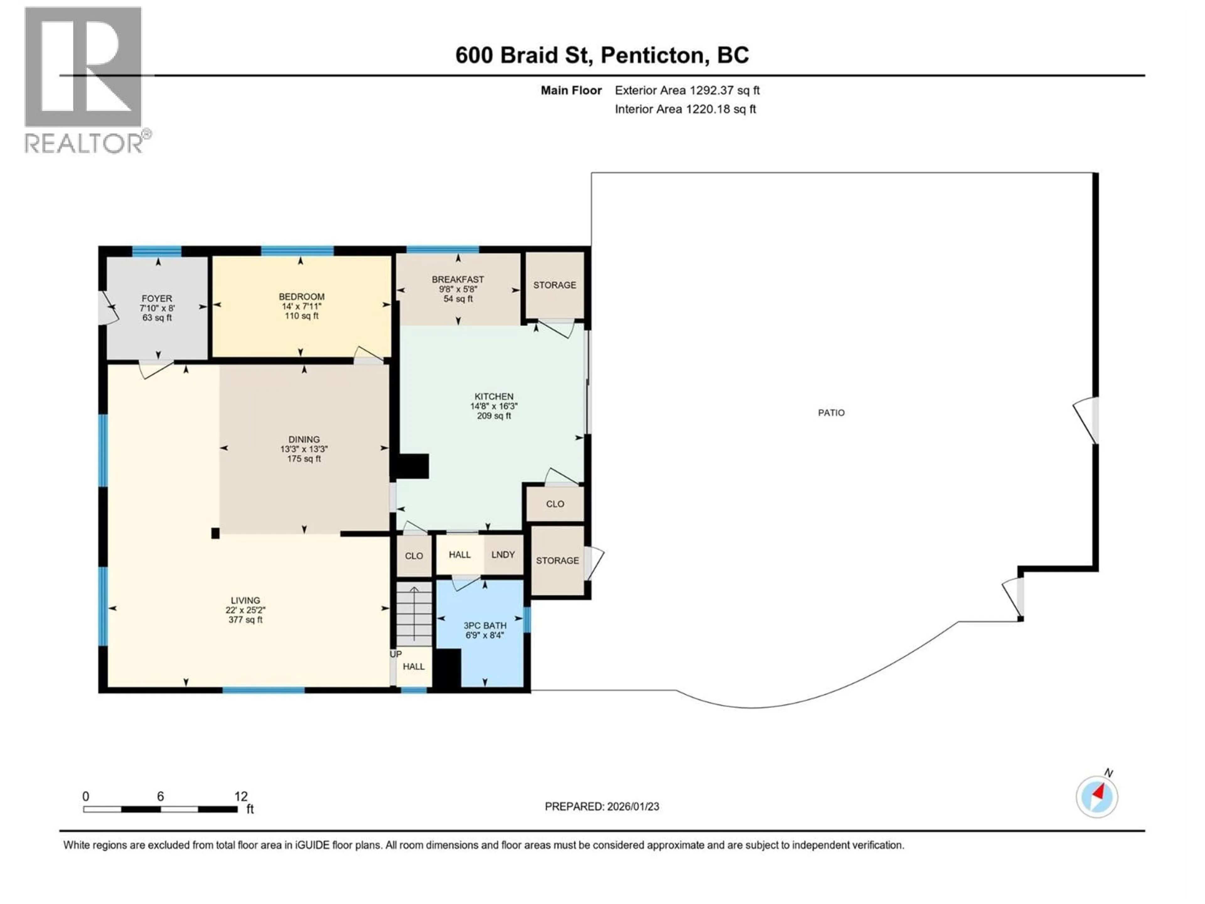 Floor plan for 600 BRAID STREET, Penticton British Columbia V2A4Y5