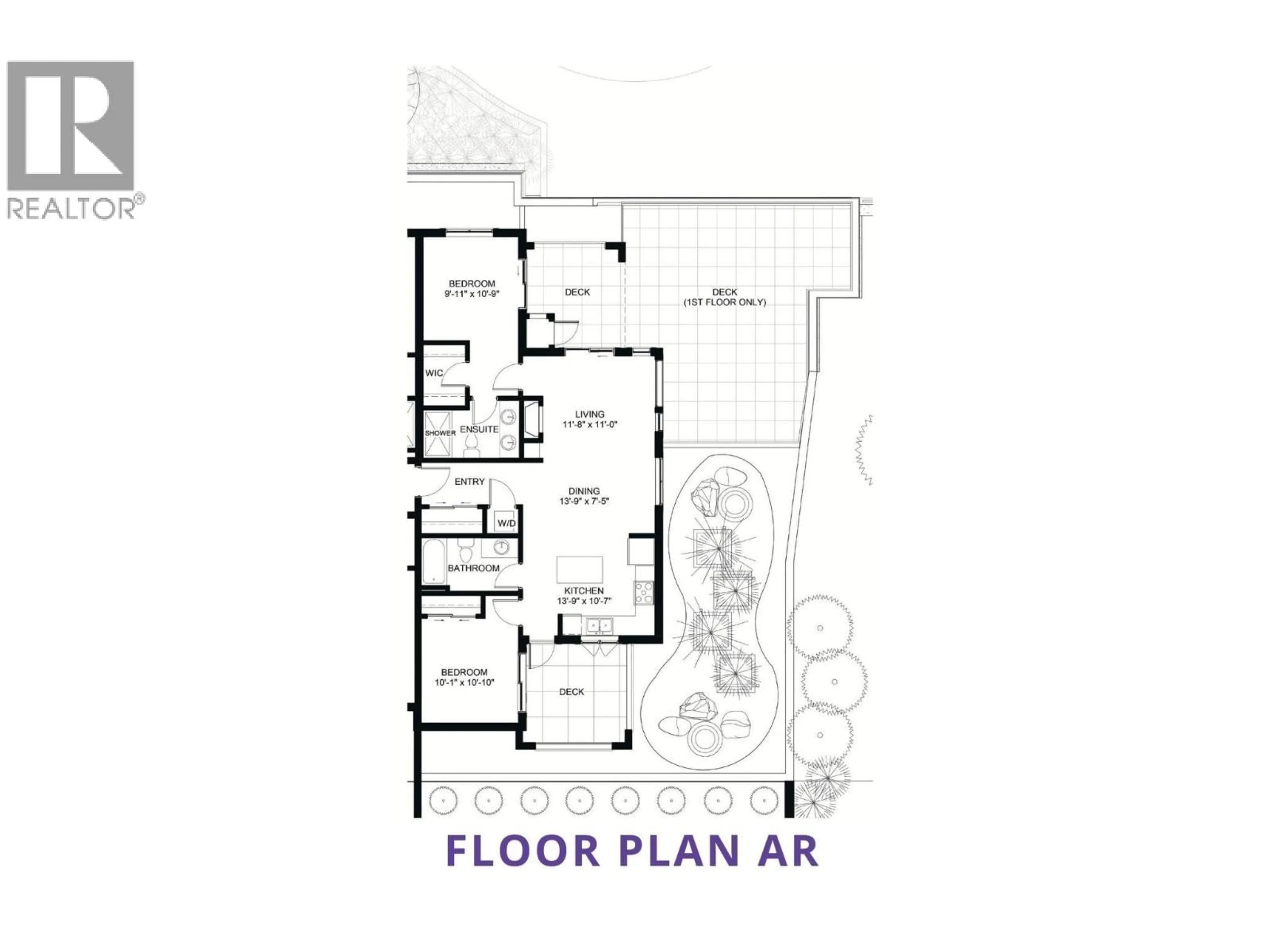 Floor plan for 103 - 2171 VAN HORNE DRIVE, Kamloops British Columbia V1S0E2