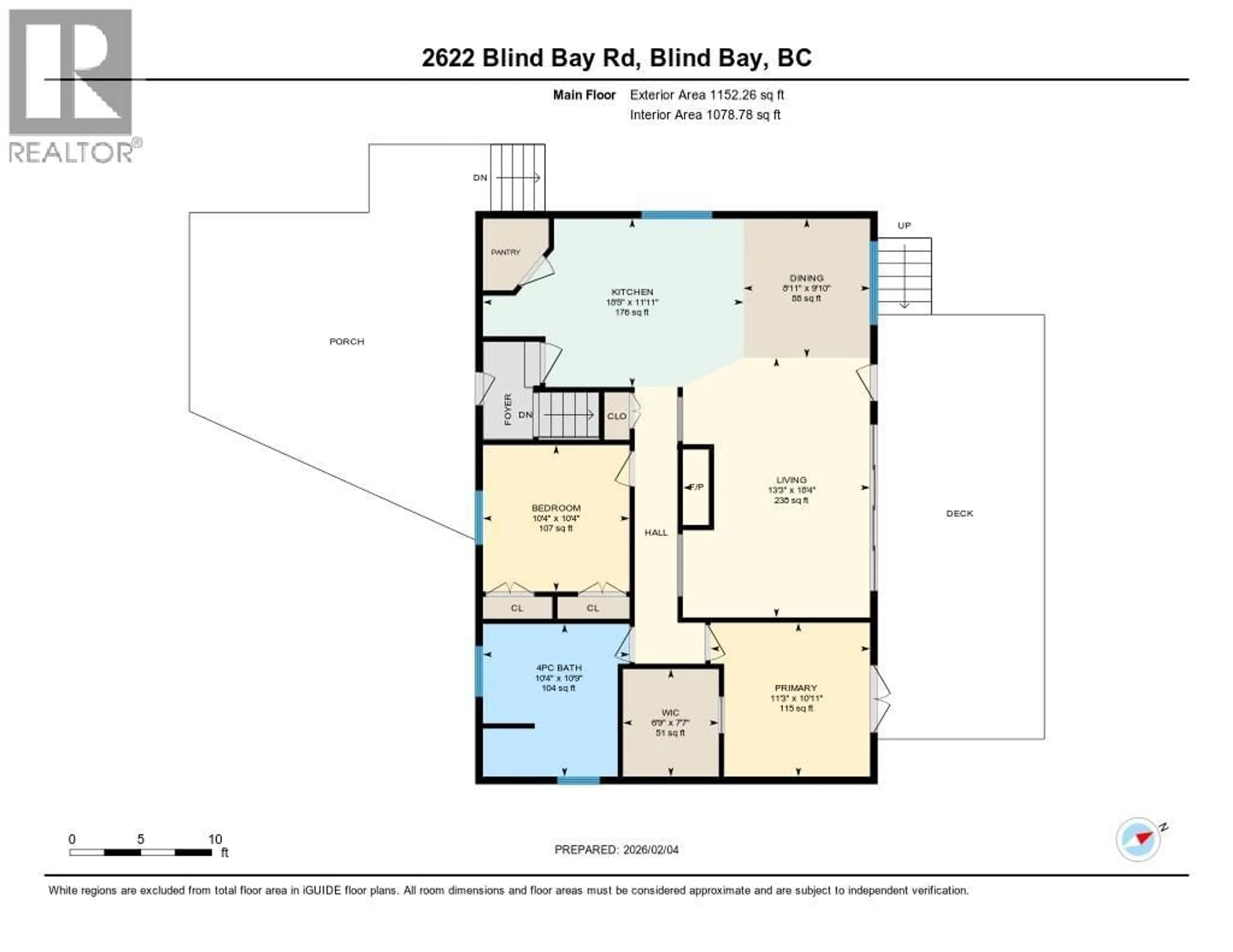 Floor plan for 2622 BLIND BAY ROAD, Blind Bay British Columbia V0E1H0