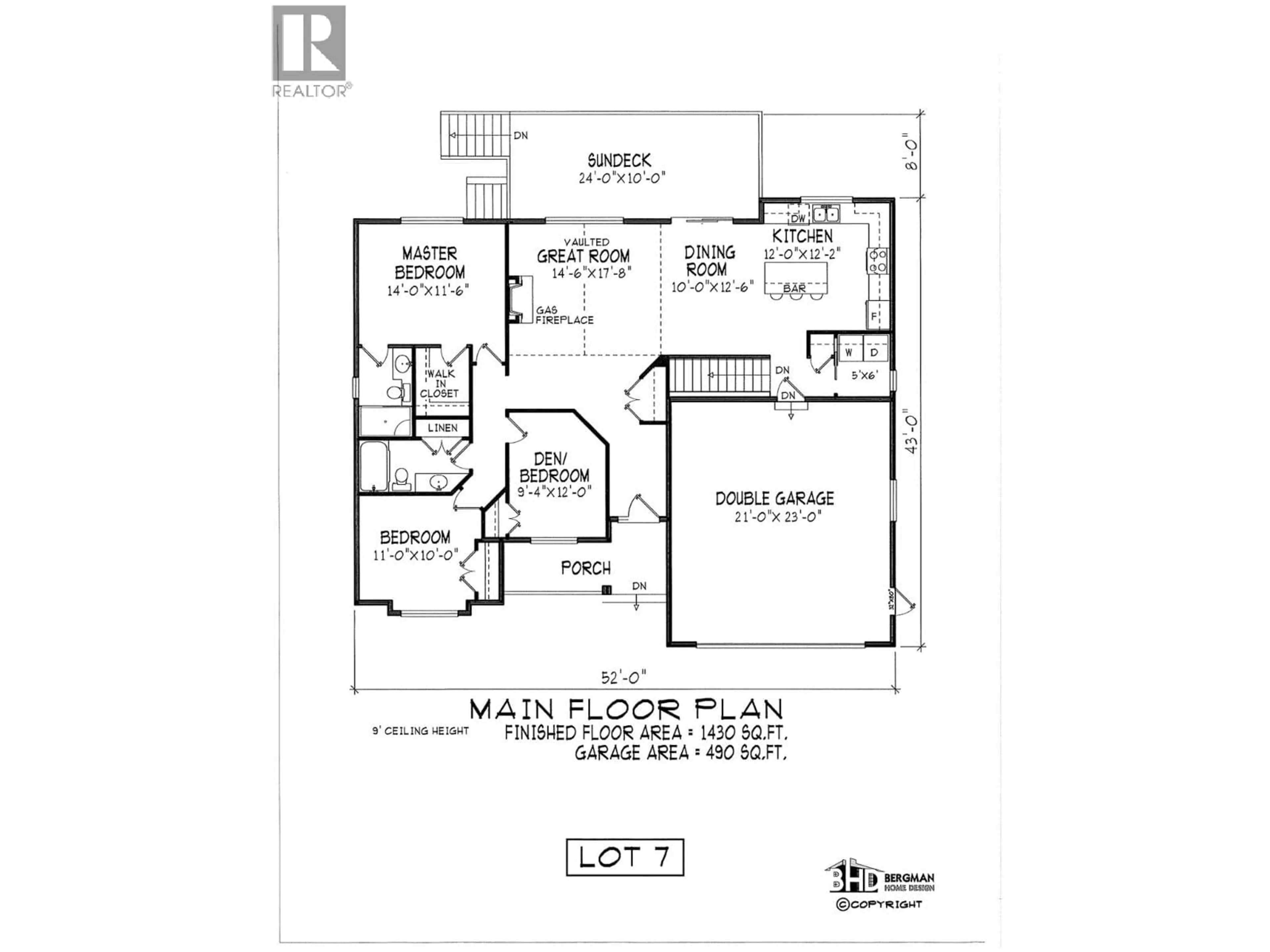Floor plan for 442 POPLAR DRIVE, Logan Lake British Columbia V0K1W0