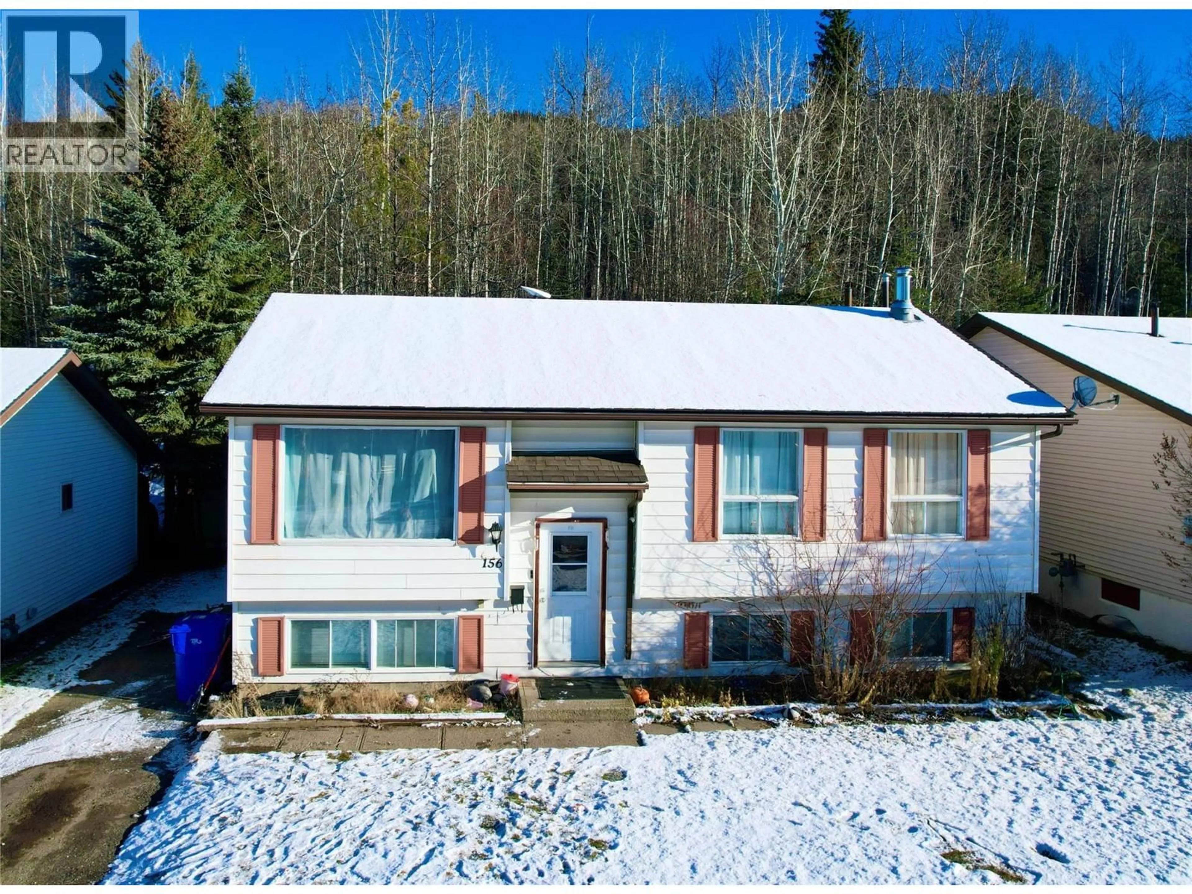 A pic from outside/outdoor area/front of a property/back of a property/a pic from drone, unknown for 156 GWILLIM CRESCENT, Tumbler Ridge British Columbia V0C2W0