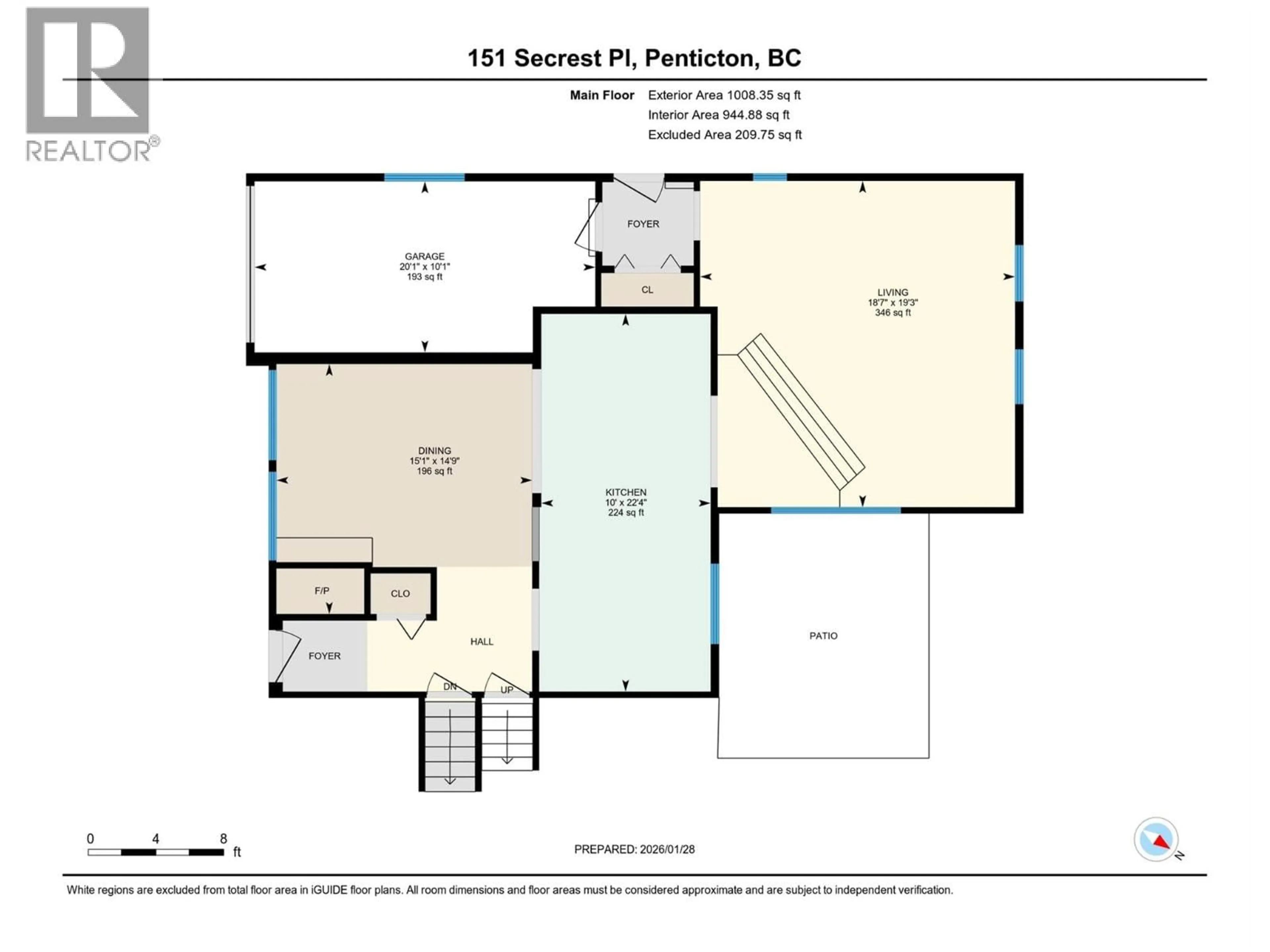 Floor plan for 151 SECREST PLACE, Penticton British Columbia V2A3R2