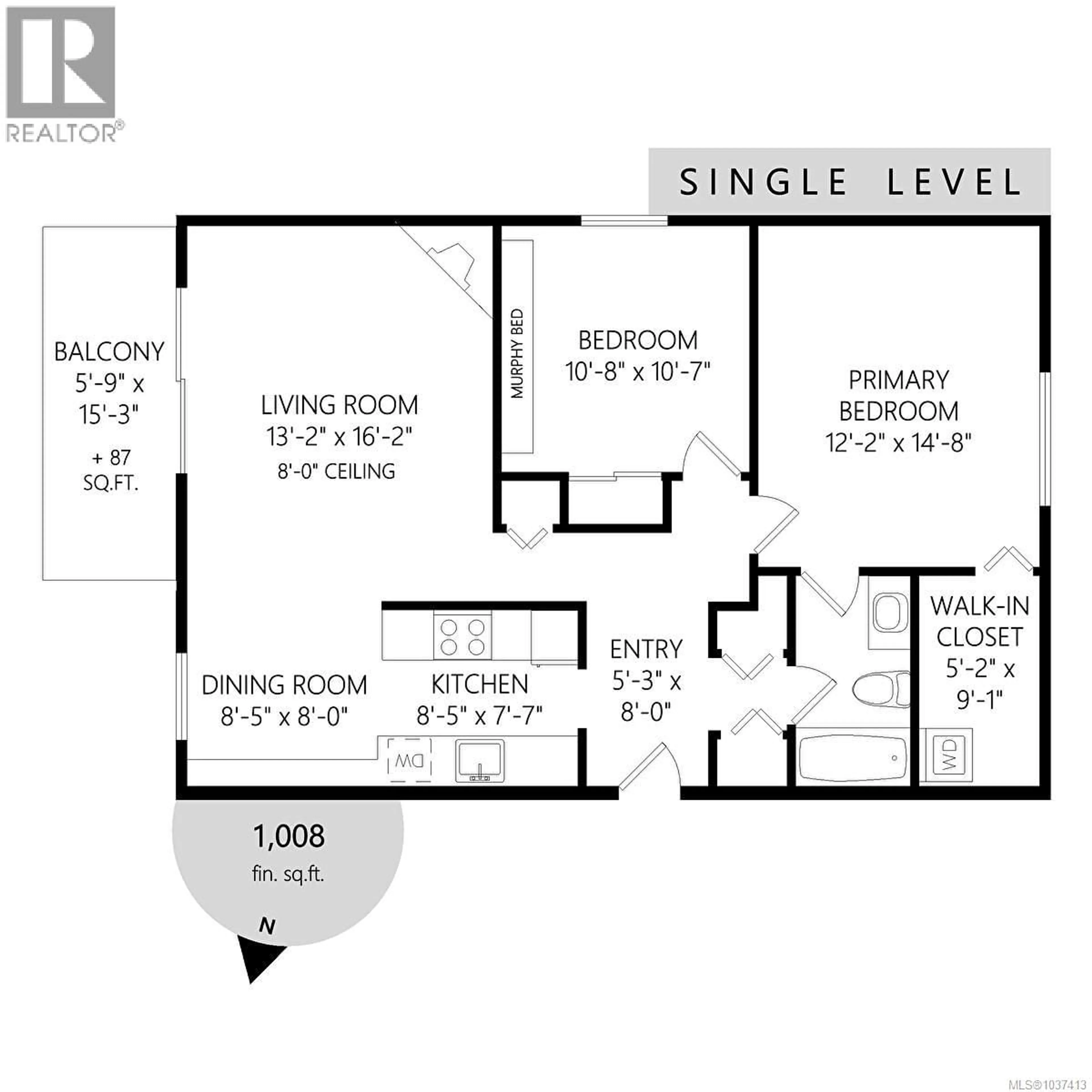 Floor plan for 401 - 1060 LINDEN AVENUE, Victoria British Columbia V8V4H2