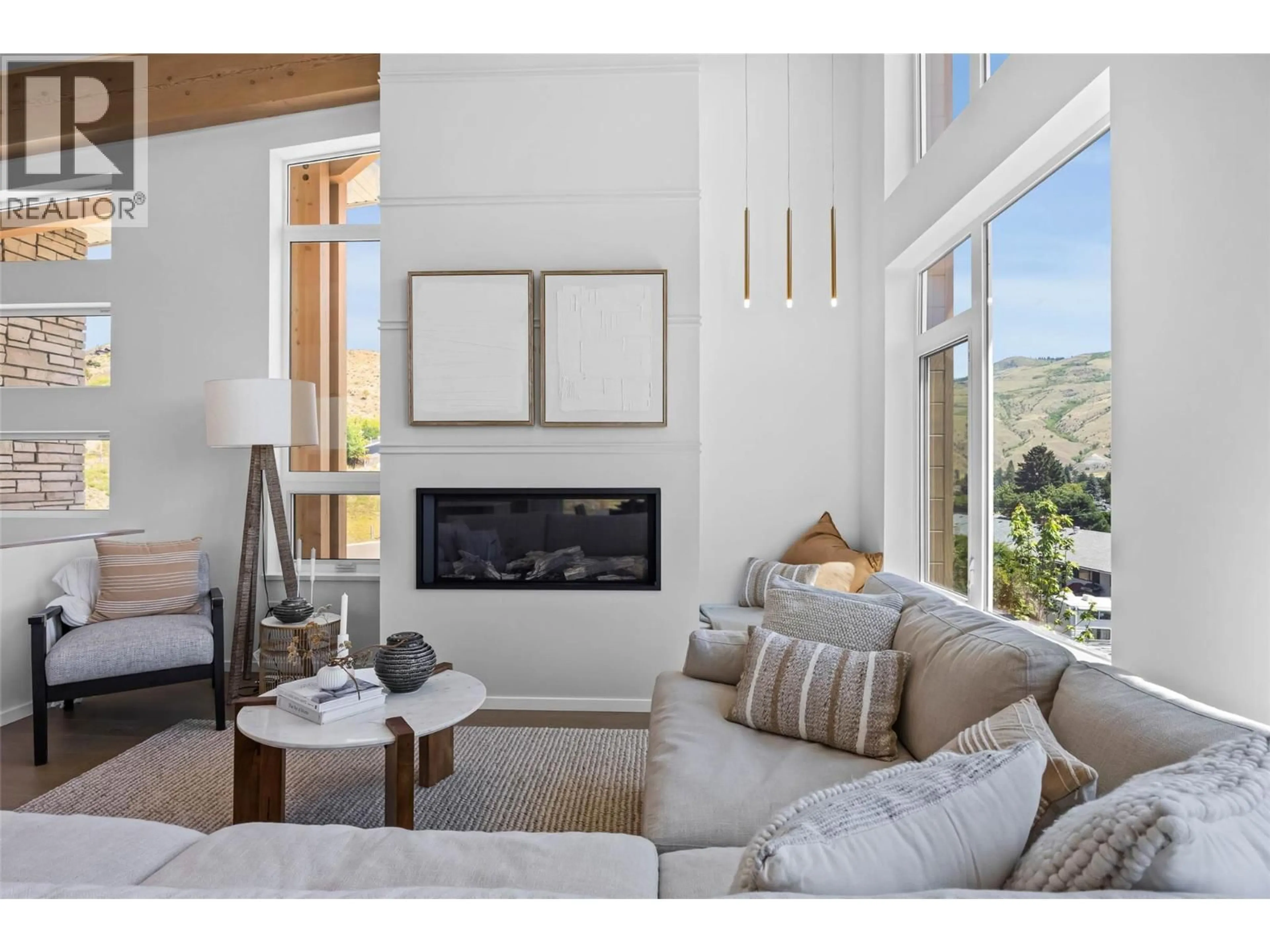 Living room with furniture, ceramic/tile floor for 3562 SAGE DRIVE, Kamloops British Columbia V2B7K3