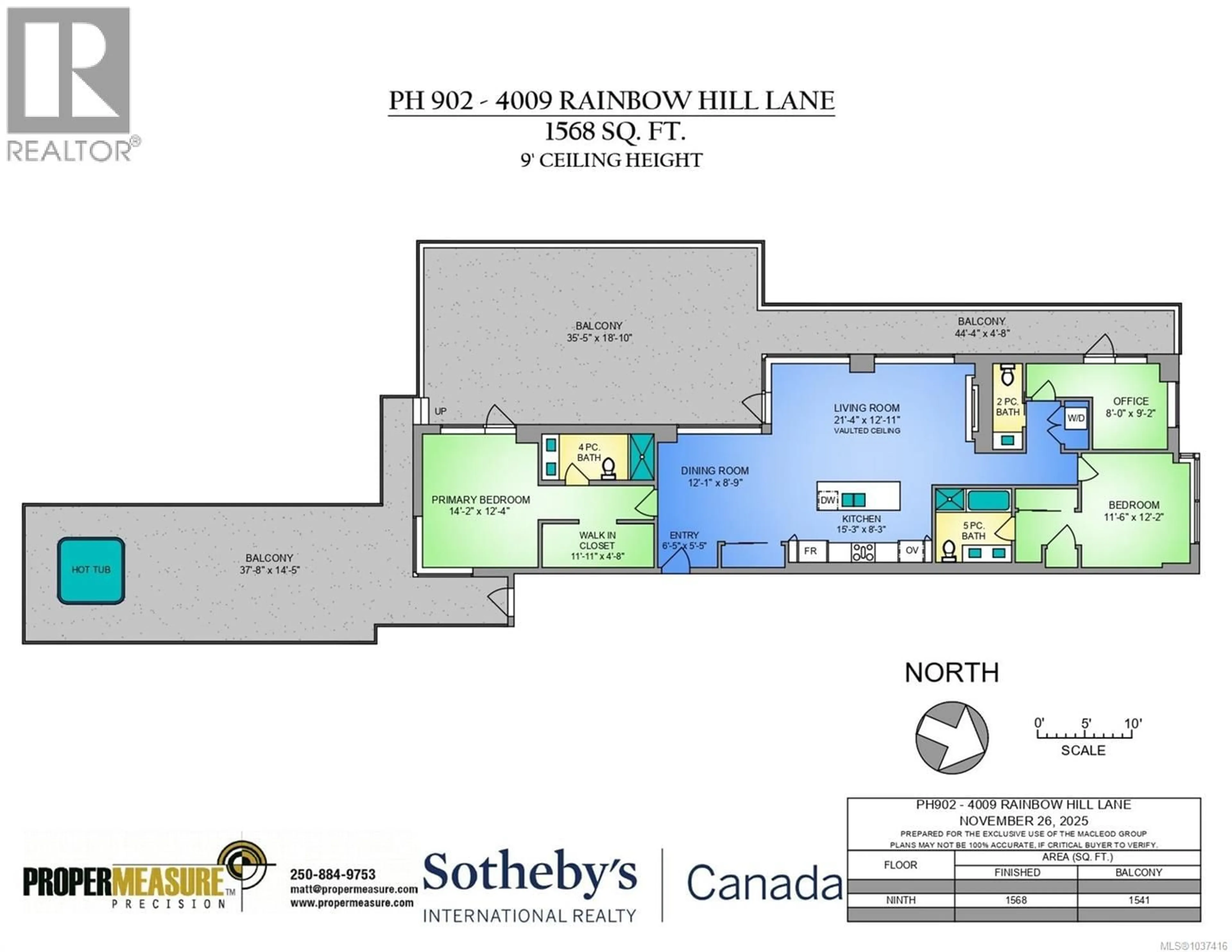 Floor plan for PH902 - 4009 RAINBOW HILL LANE, Saanich British Columbia V8X0B3