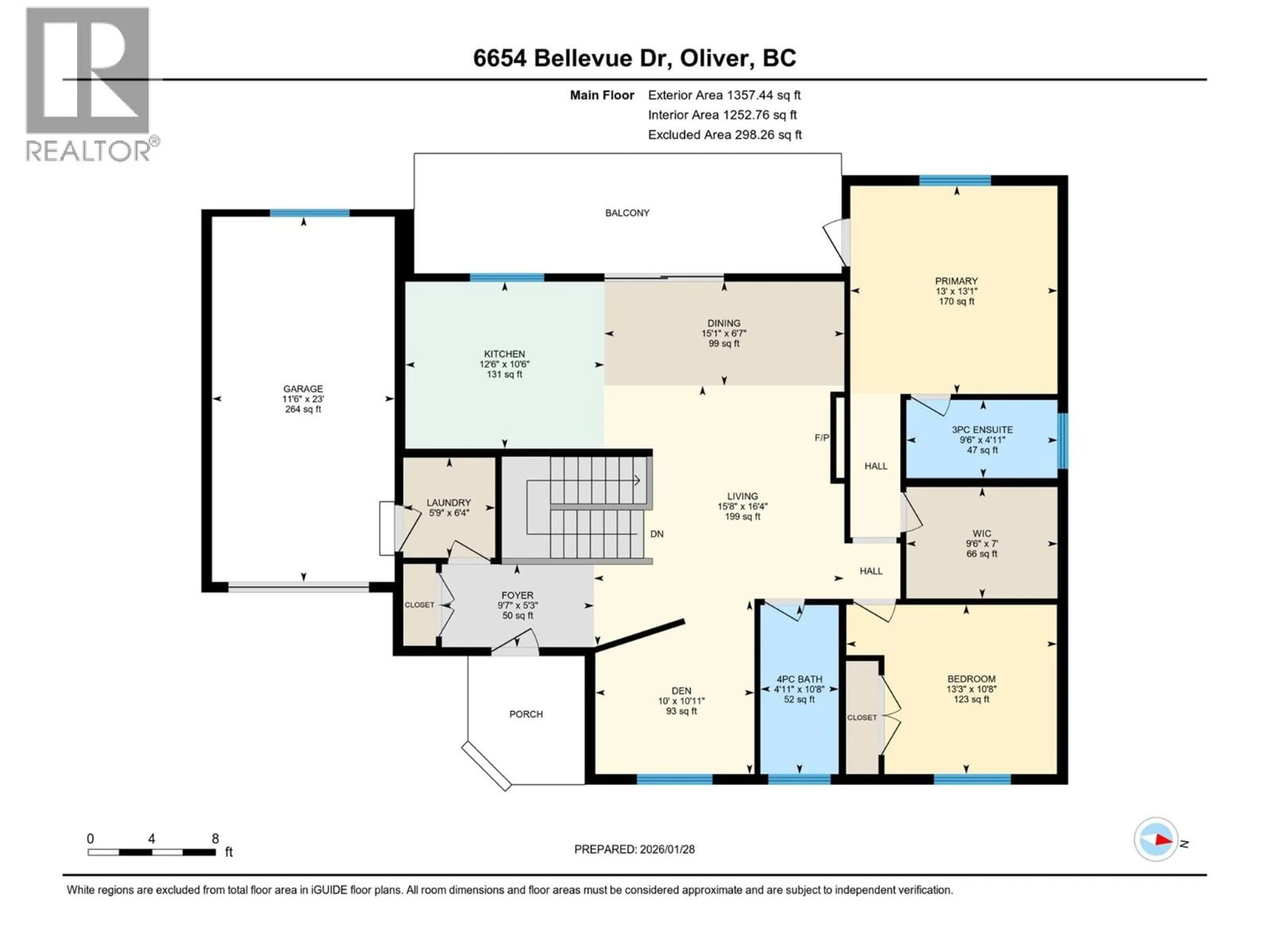 Floor plan for 6654 BELLEVUE DRIVE, Oliver British Columbia V0H1T4